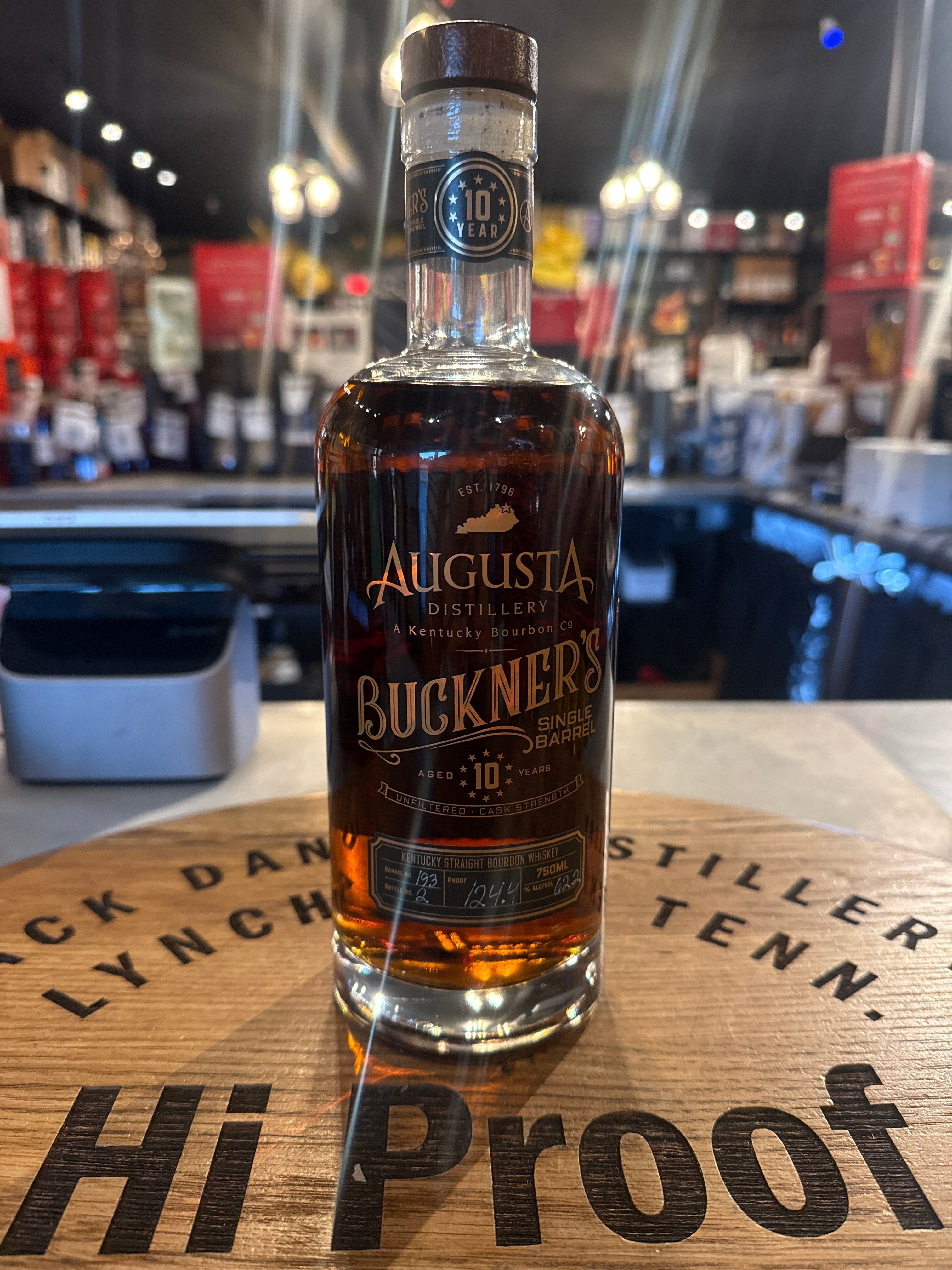 Buckner's 10 Year Single Barrel Hi Proof Pick 750mL