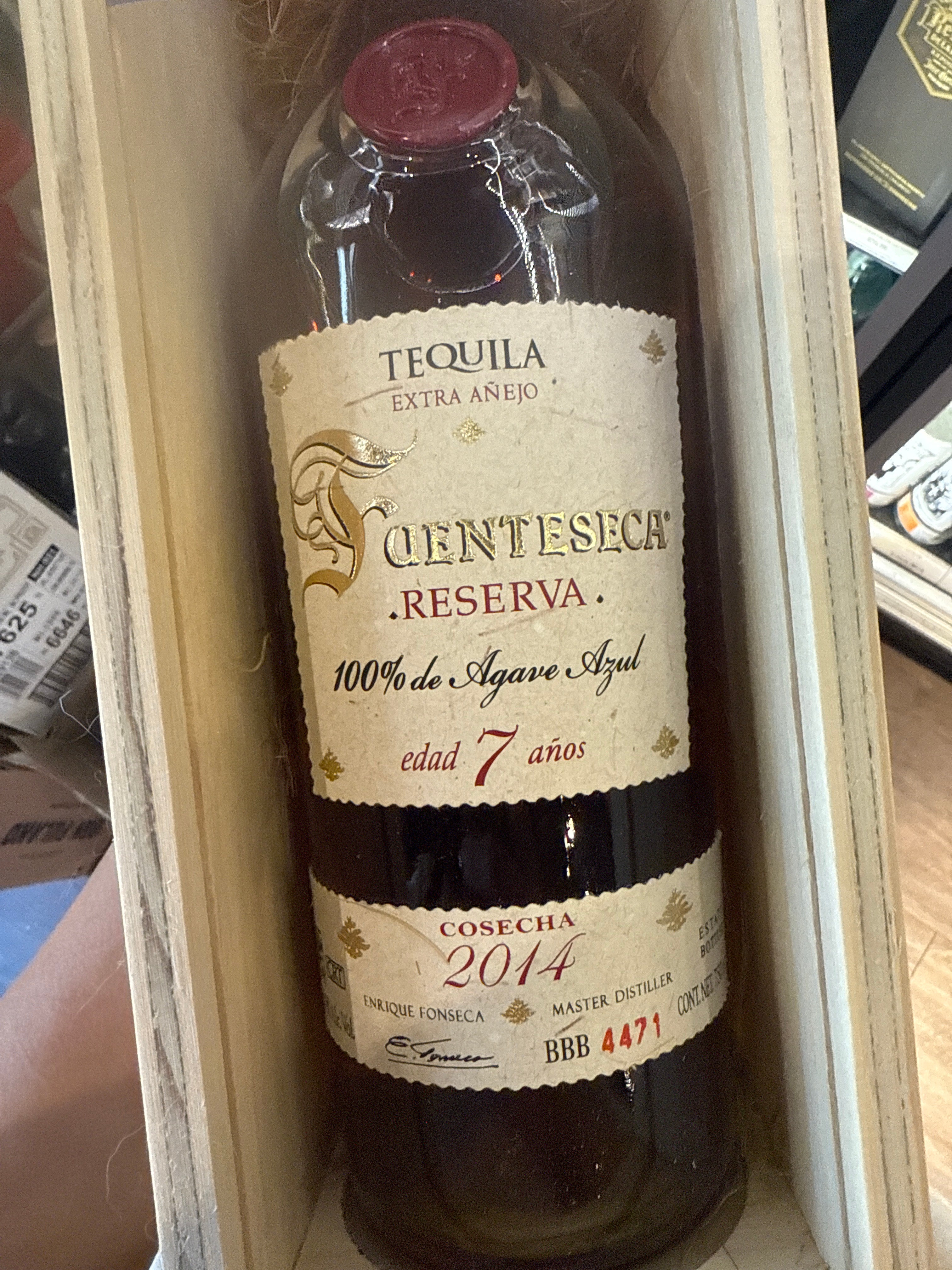 2014 Fuenteseca Reserva Extra Anejo 7YR