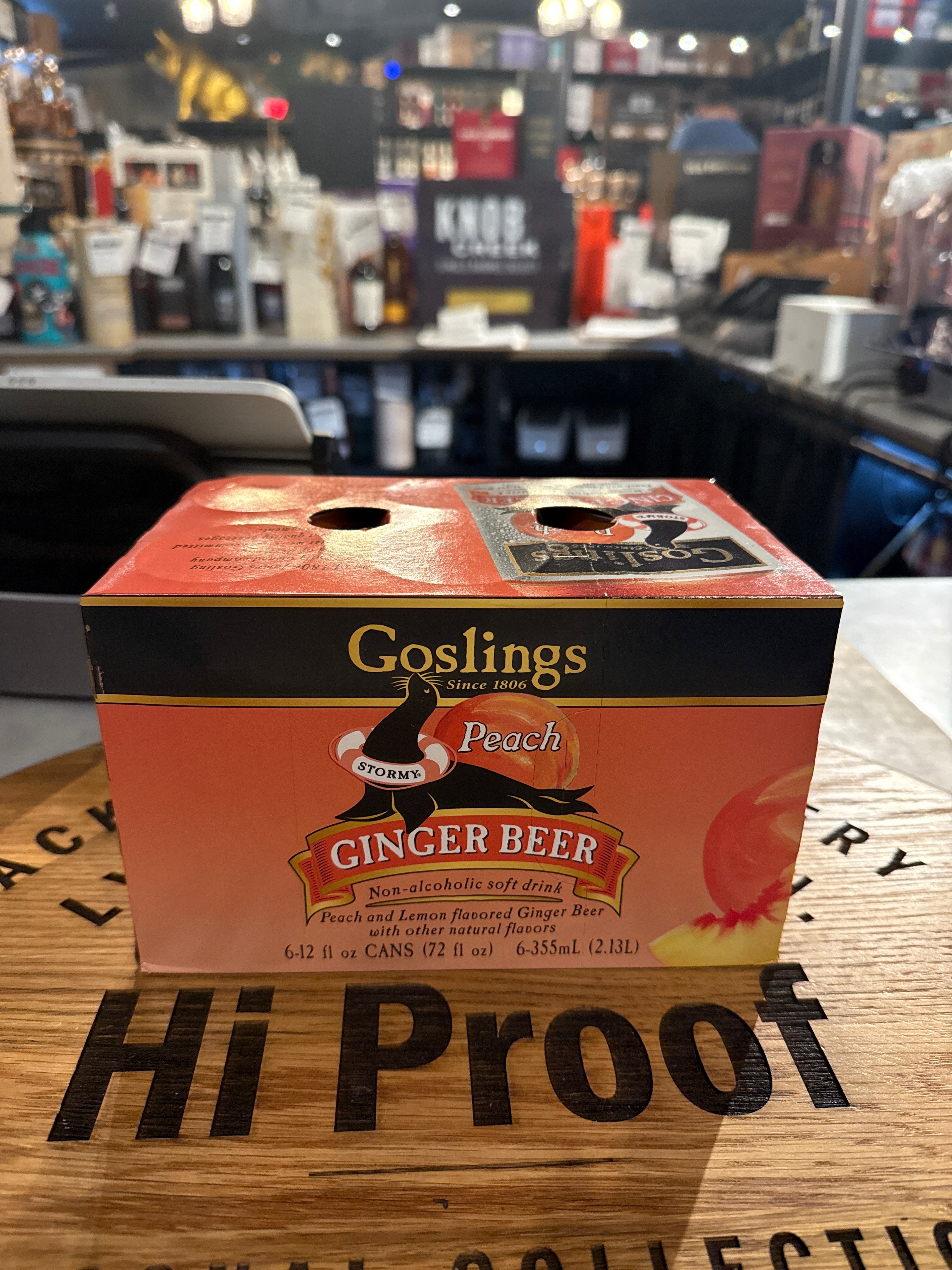 Goslings Ginger Beer Peach 355ml 6pk