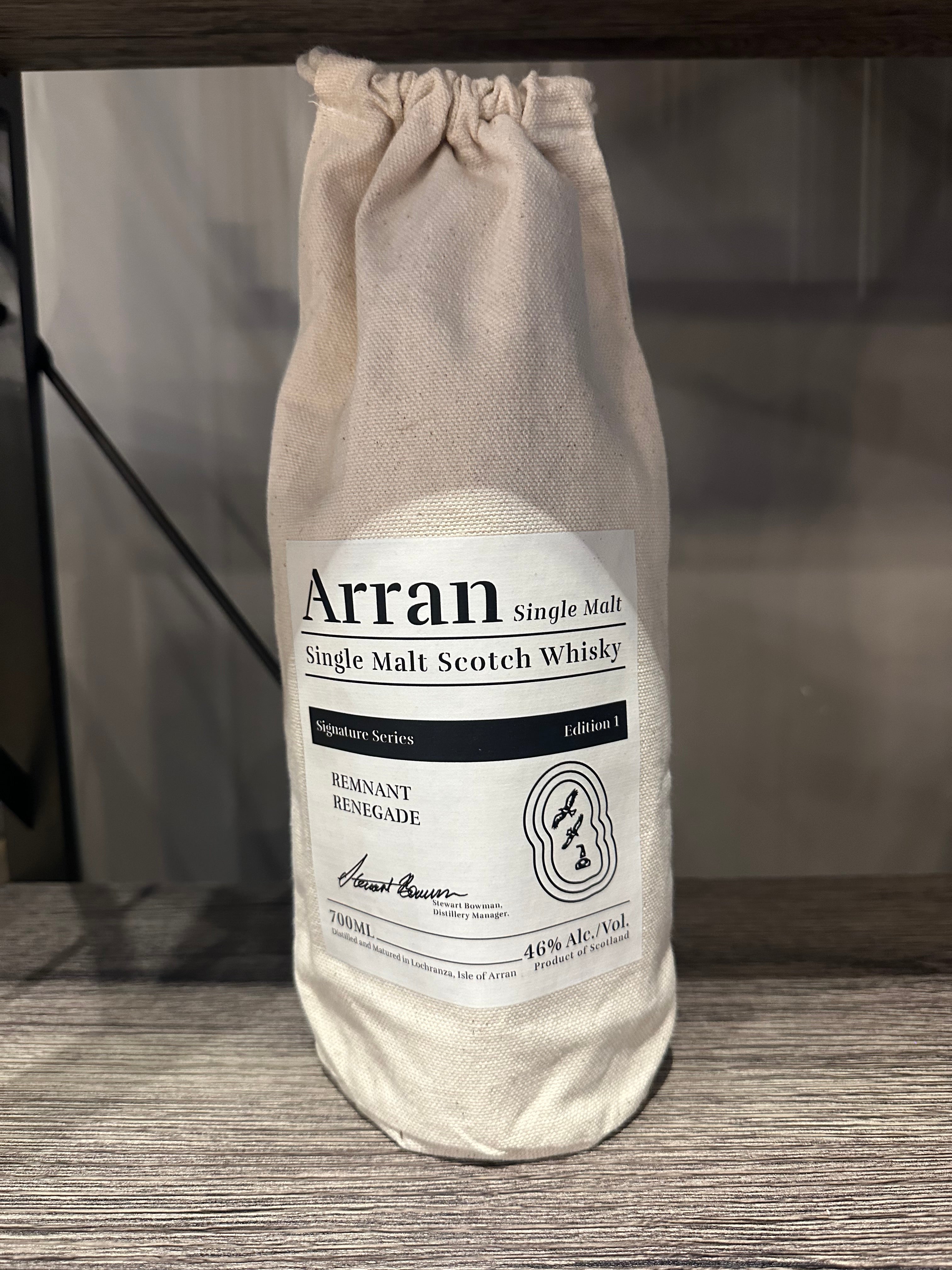 The Arran Malt Distillery 'Signature Series Edition 1 Remnant Renegade' Single Malt Scotch Whisky