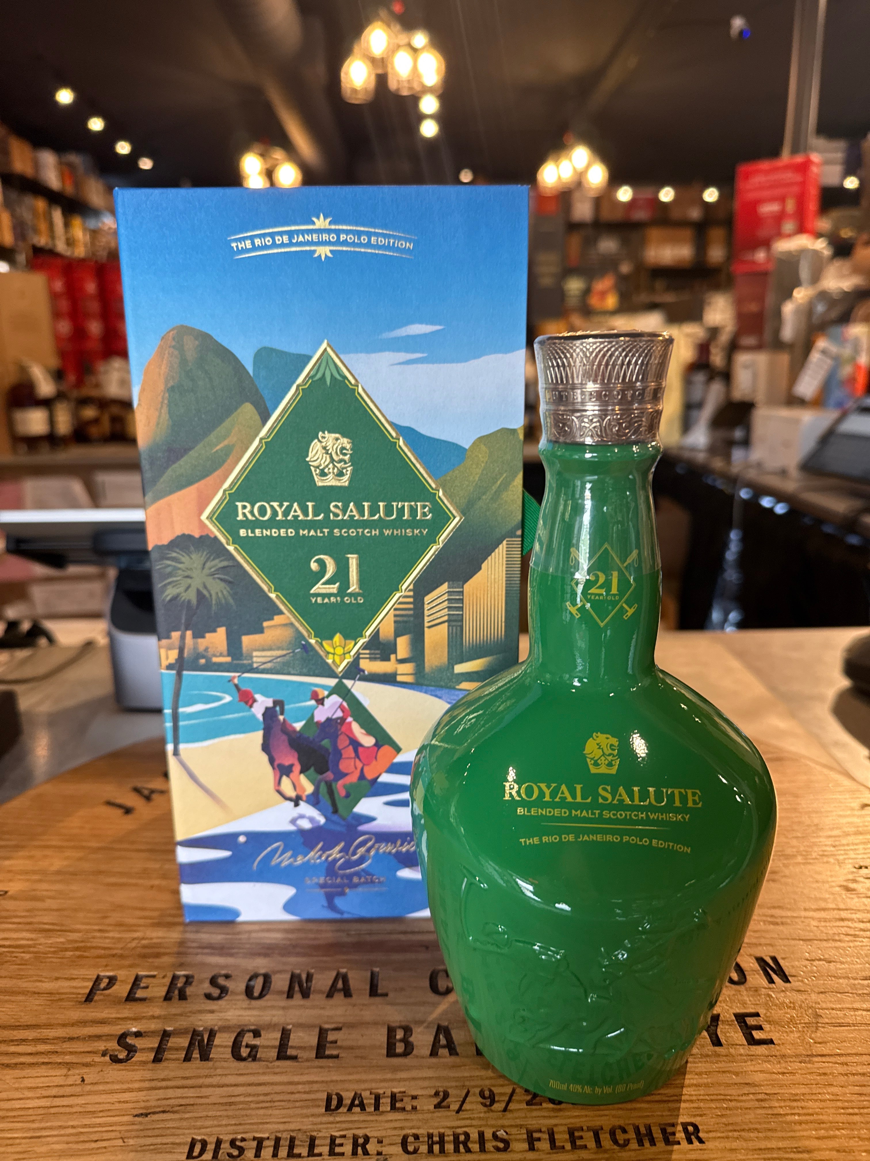 ROYAL SALUTE SCOTCH BLENDED RIO DE JANEIRO POLO EDITION 21 YEAR 700ML