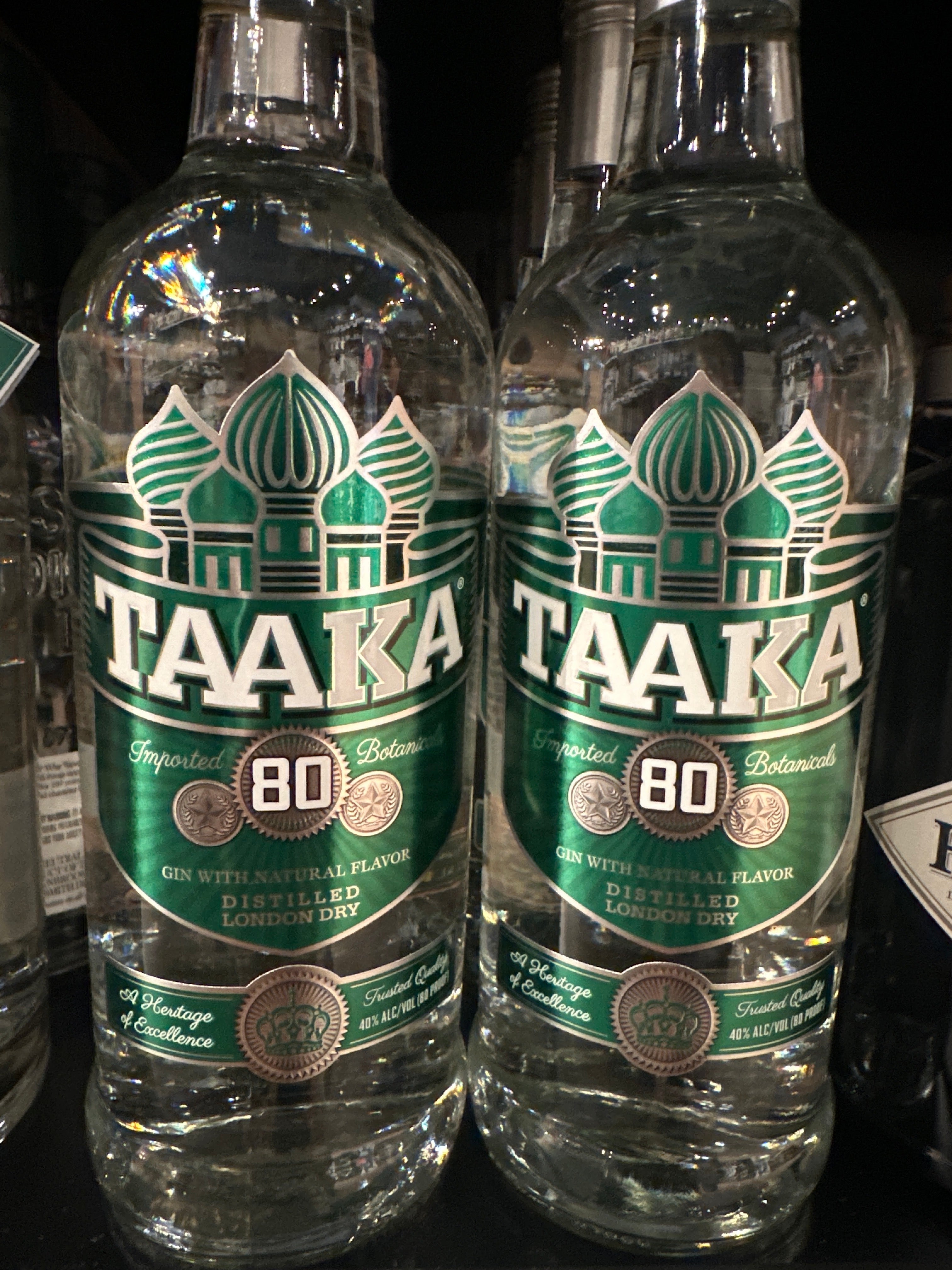 TAAKA GIN 80PROOF 750ML