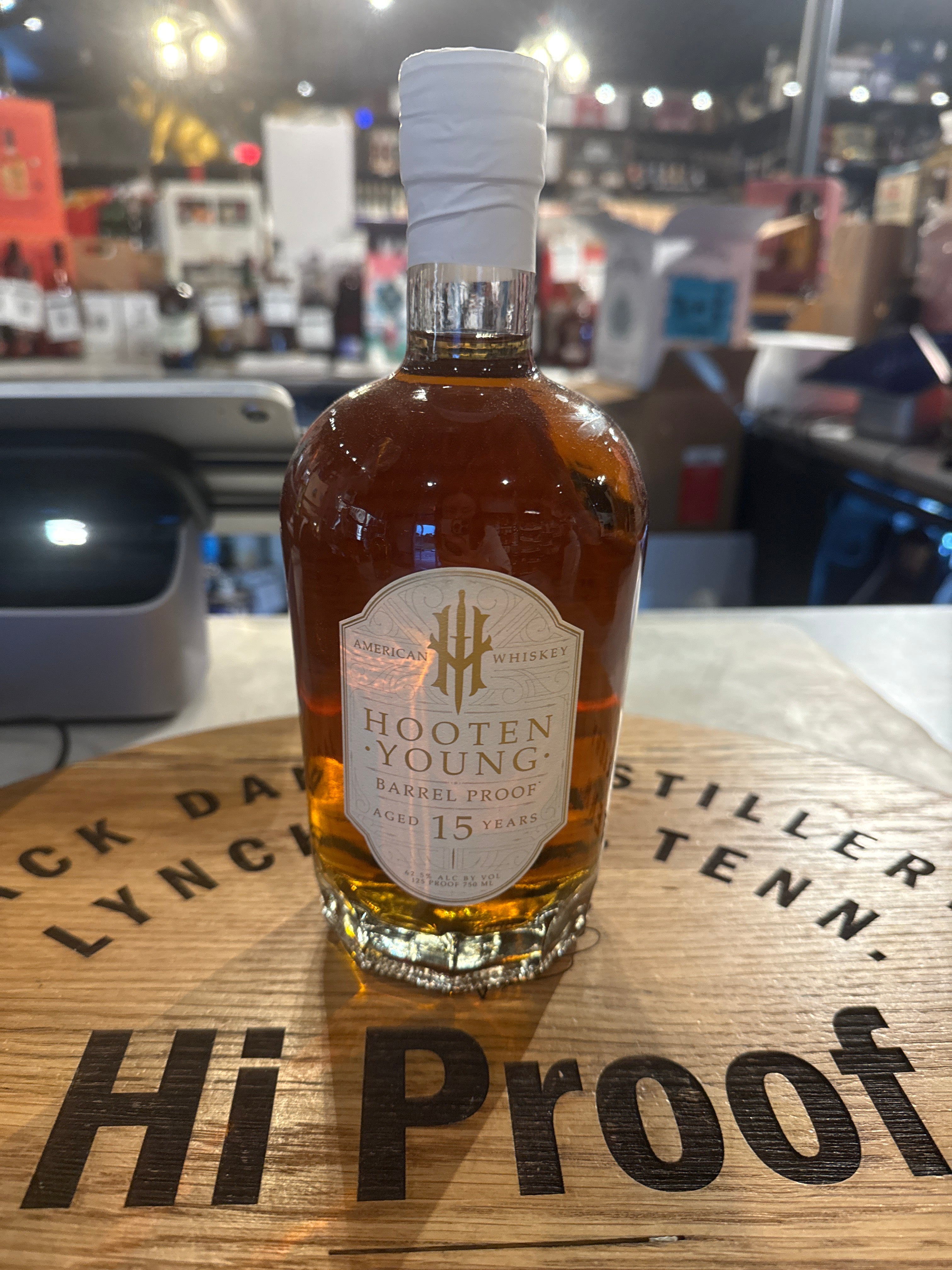 Hooten Young Barrel Proof 15 Year Whiskey 750ml