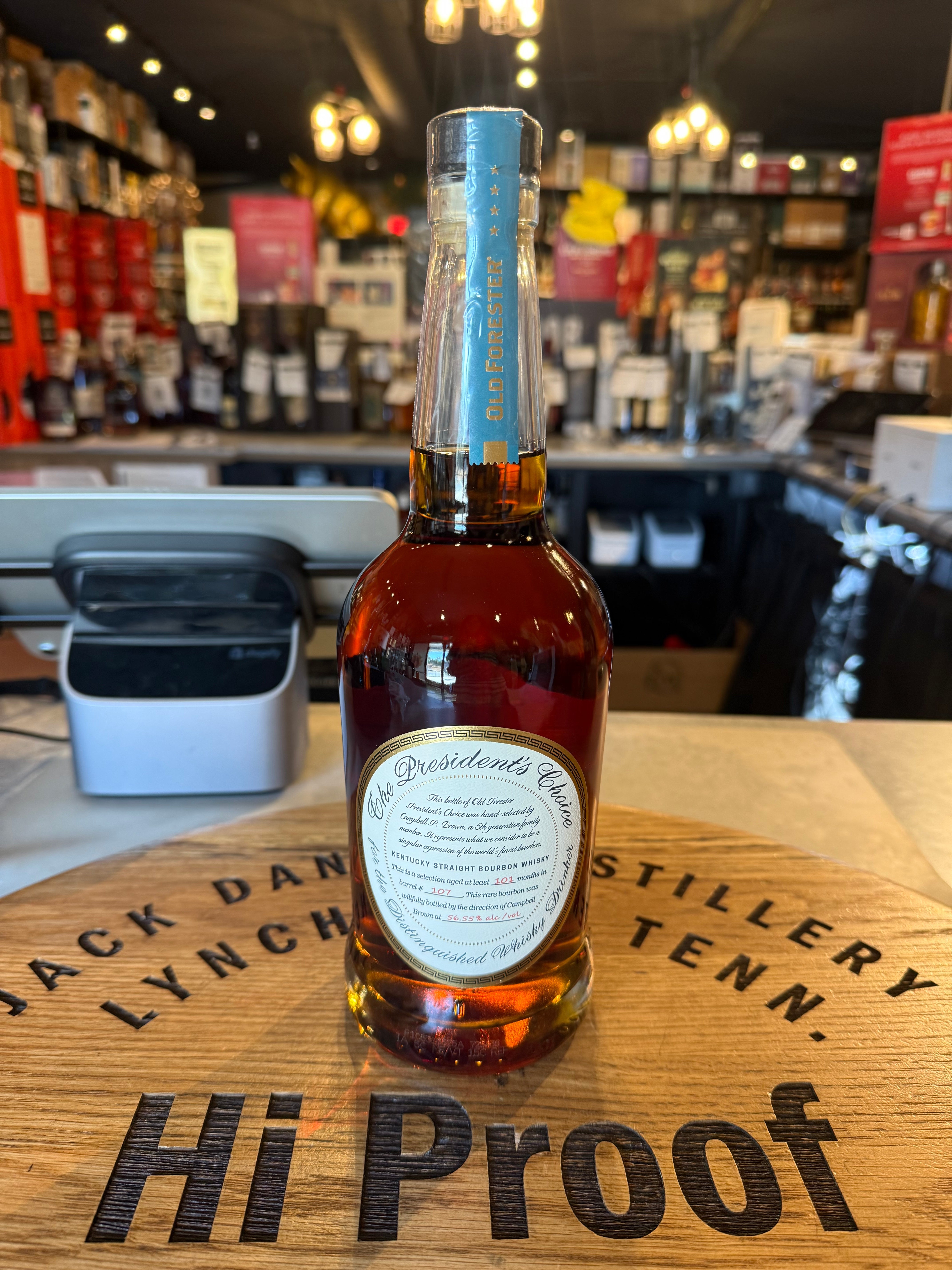 Old Forester Craft President's Choice Tribute Kentucky Straight Bourbon Whisky 56.55% Alc/ 700mL