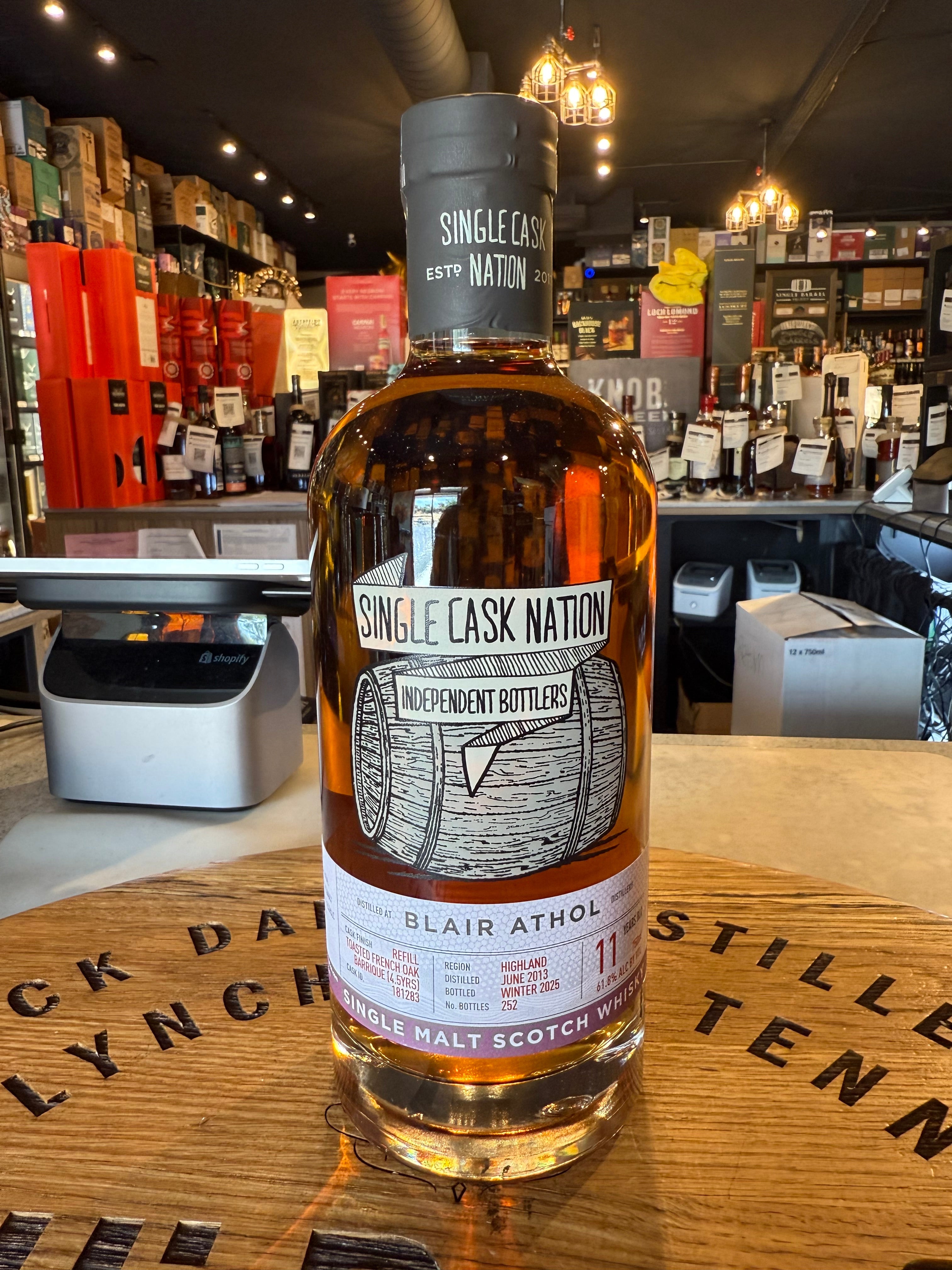 The Single Cask Nation Blair Athol 2013 11 Year Cask#181283 61.8% Alc 750mL