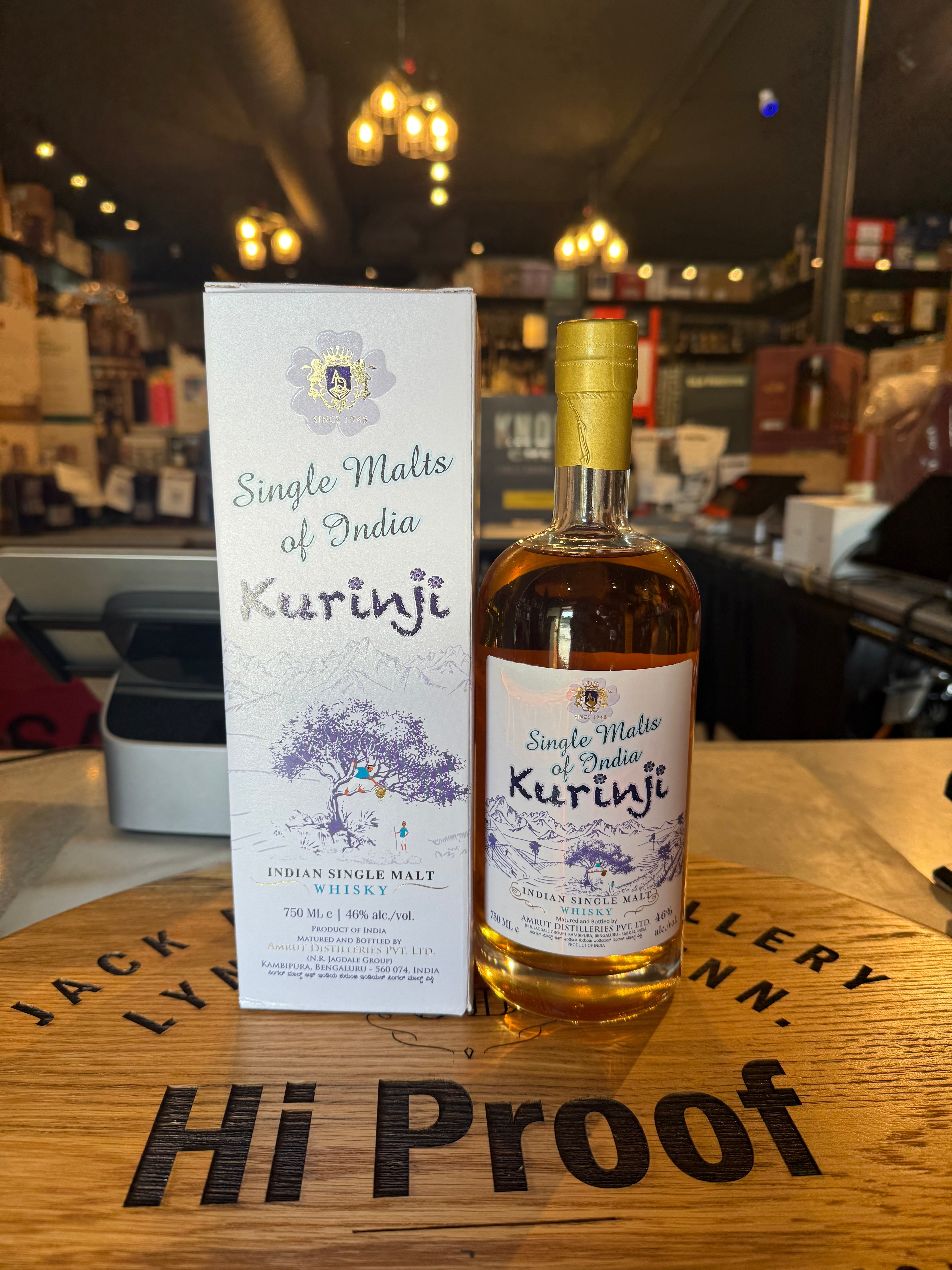 Amrut Kurinji India Single Malt Whisky 46% alc. 750ml