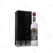 Beluga Vodka Gold Line 750mL & 3x Shot Glass Gift Set