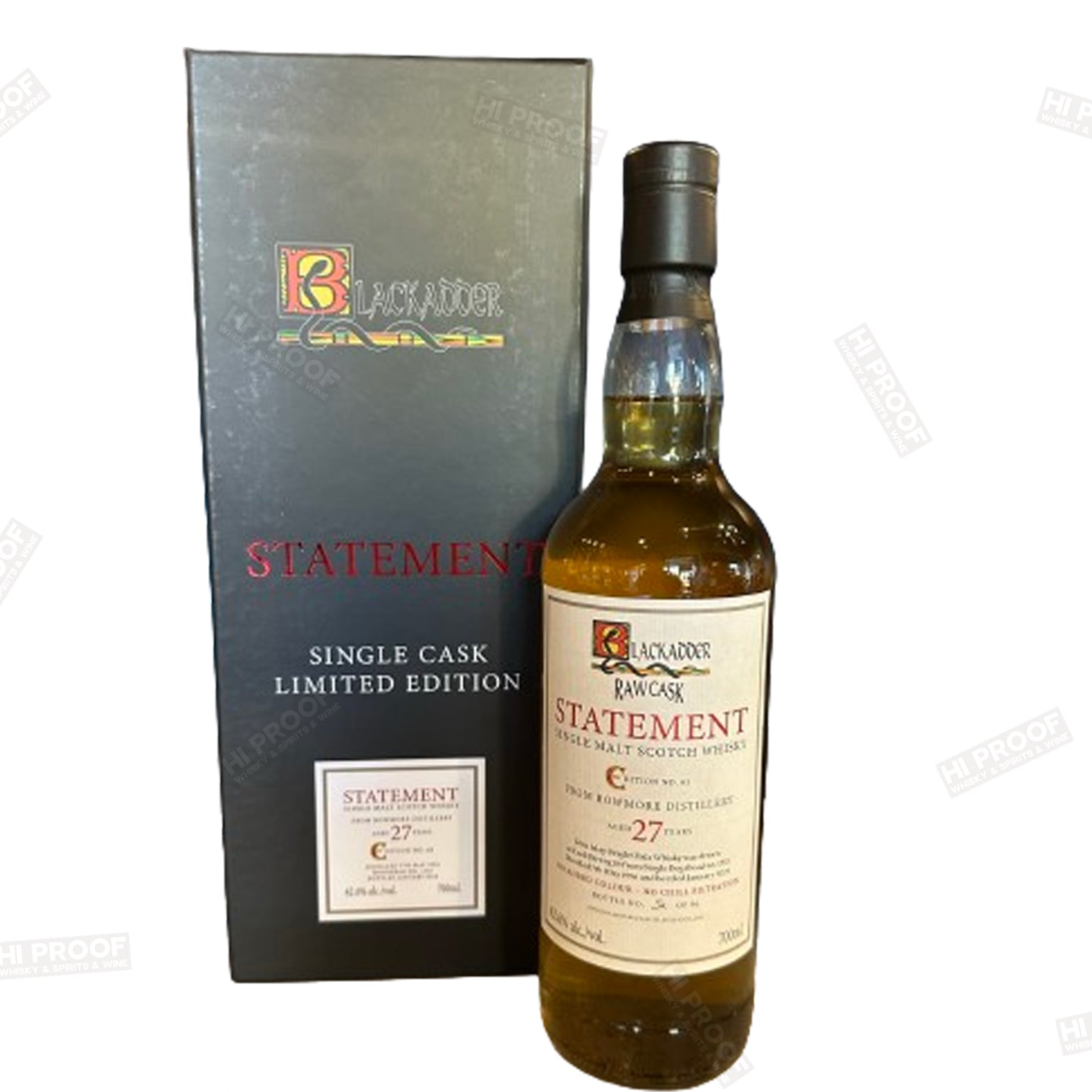 Blackadder Raw Cask Statement Bowmore 27 Year Old 700ml 42.6%