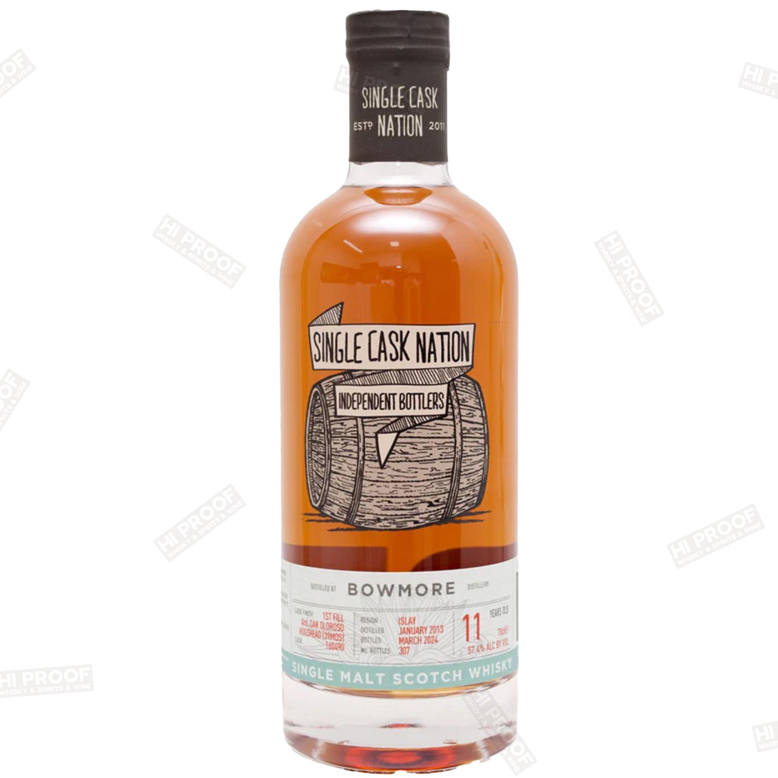 Single Cask Nation Bowmore 2013, 11 Year Cask 160491 750ml