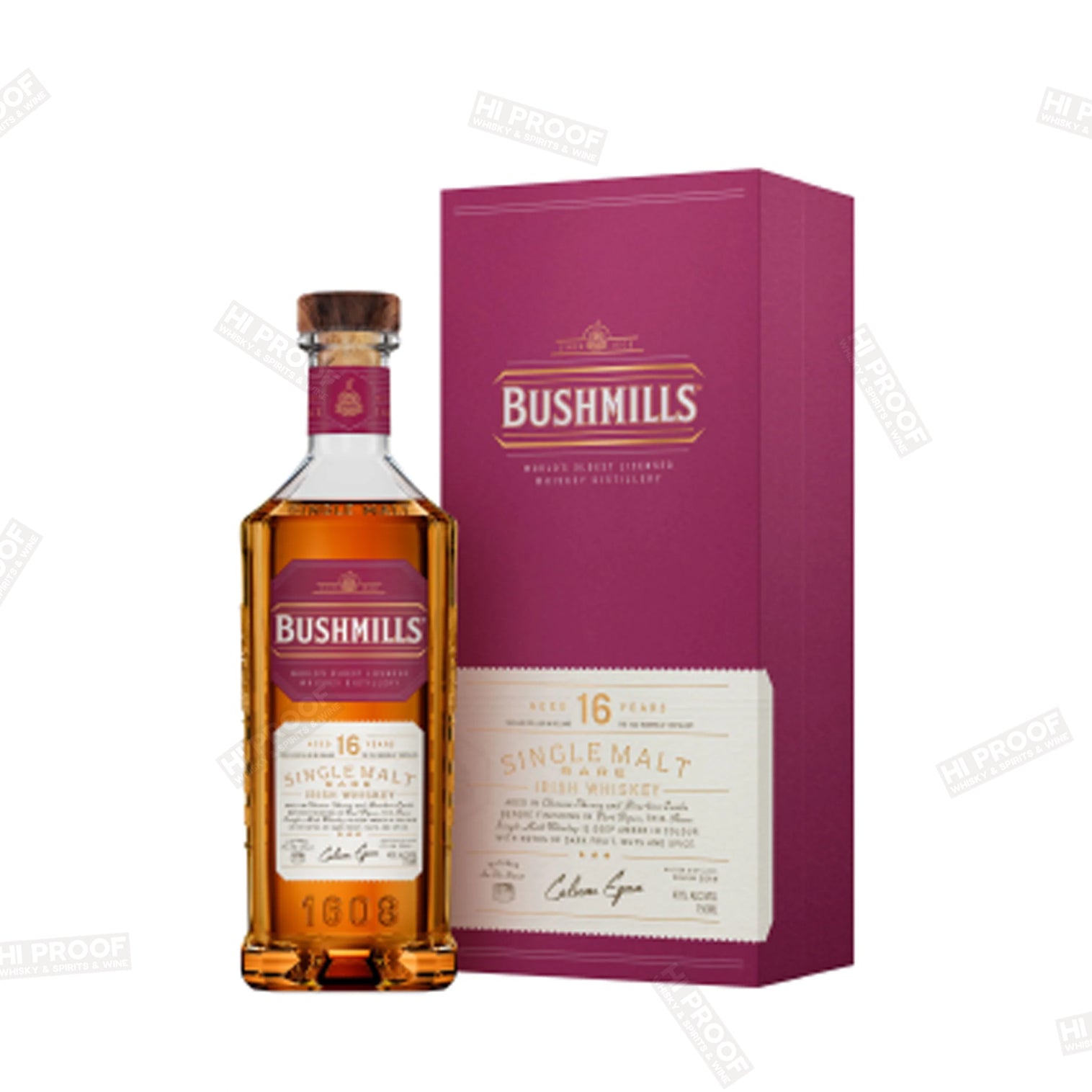 Bushmills 16 Year Old Single Malt Irish Whiskey 750ml