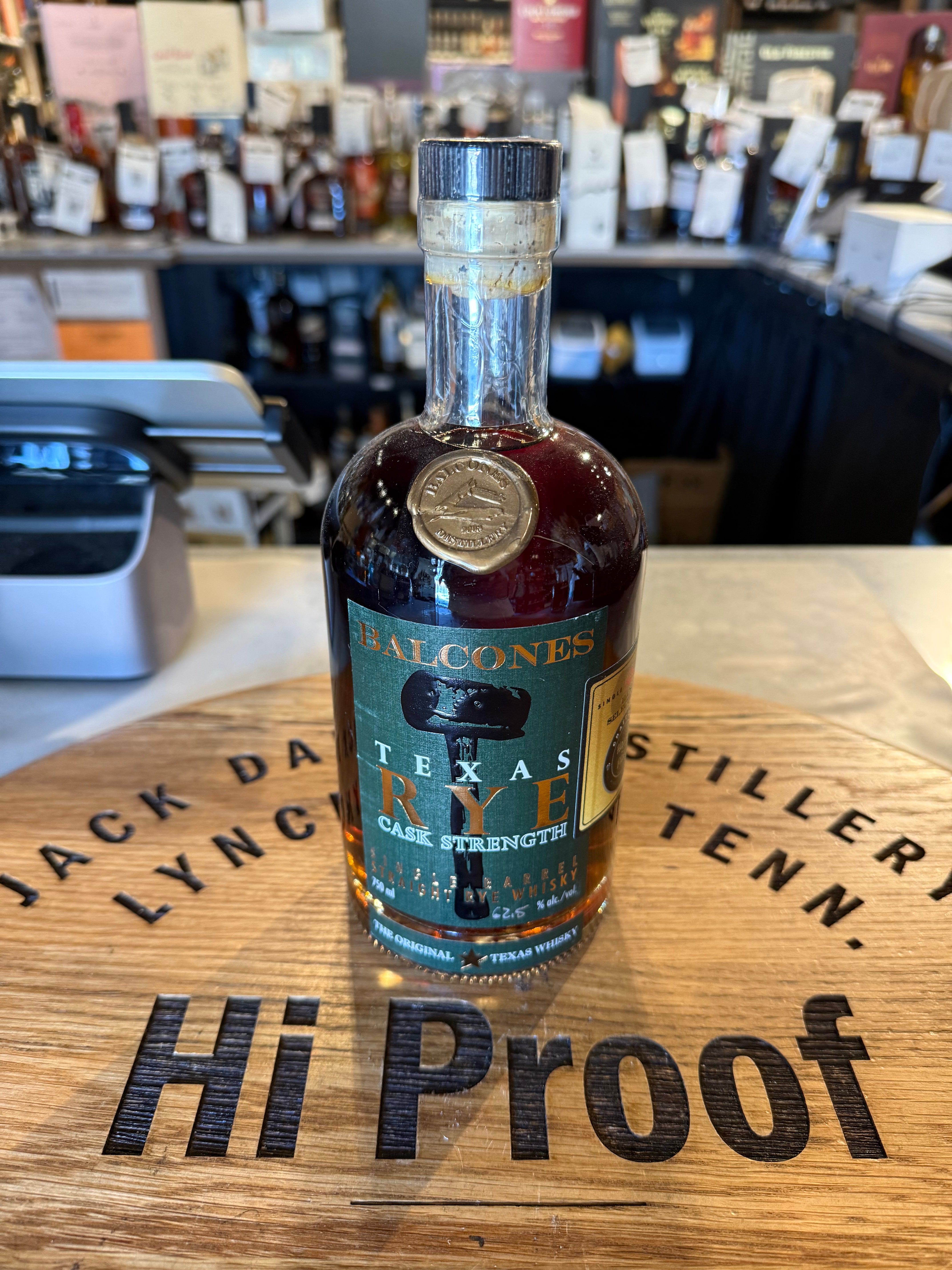 BALCONES RYE CASK STRENGTH 62.5 % ALC WHISKY 750ml