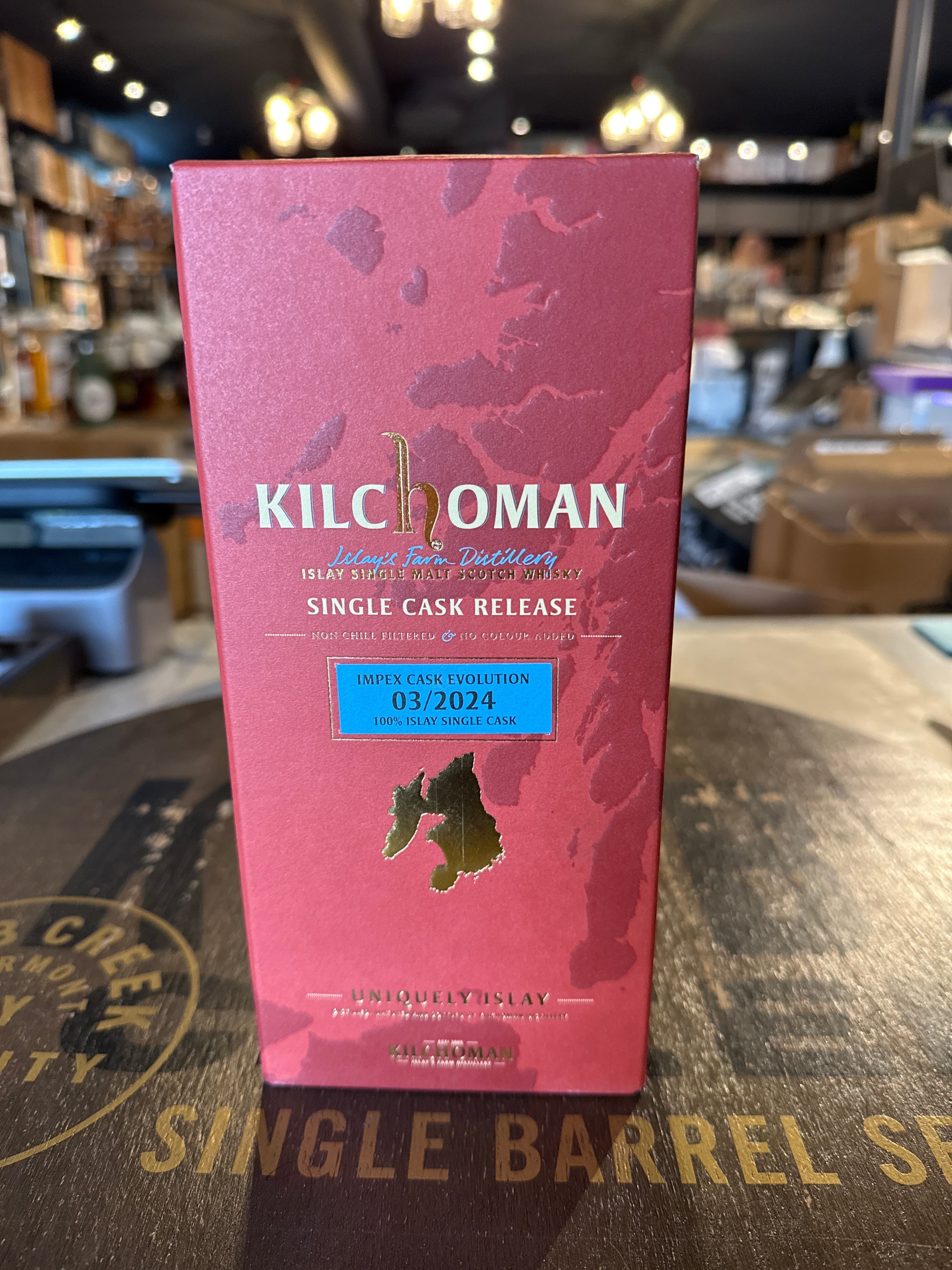 Kilchoman ImpEx Cask Evolution 03/2024 Islay Single Cask Scotch Whisky 750ml