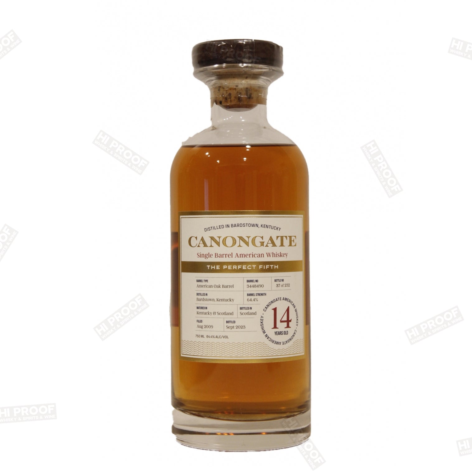 Canongate Single Barrel American Whisky 14 Years 750ml (Heaven Hill)