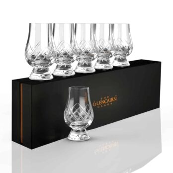 The Glencairn Hand Cut Crystal Glencairn Glasses Set of 6 with Glencairn Gift Box
