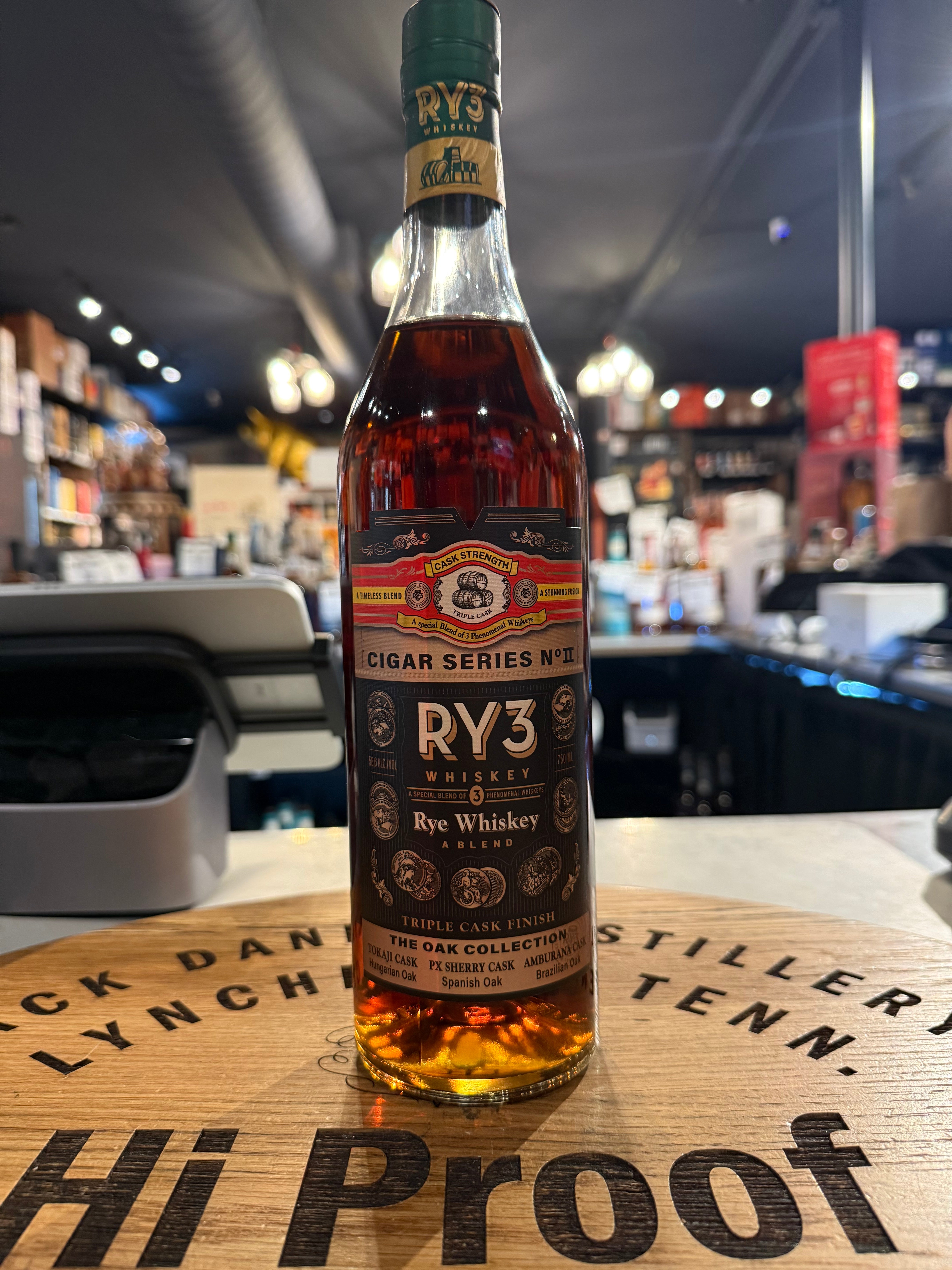 Ry3 Cigar Series II Rye Whisky 750ml 62% Alc 124 proof