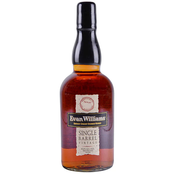 EVAN WILLIAMS STRAIGHT BOURBON SINGLE BARREL 86.6