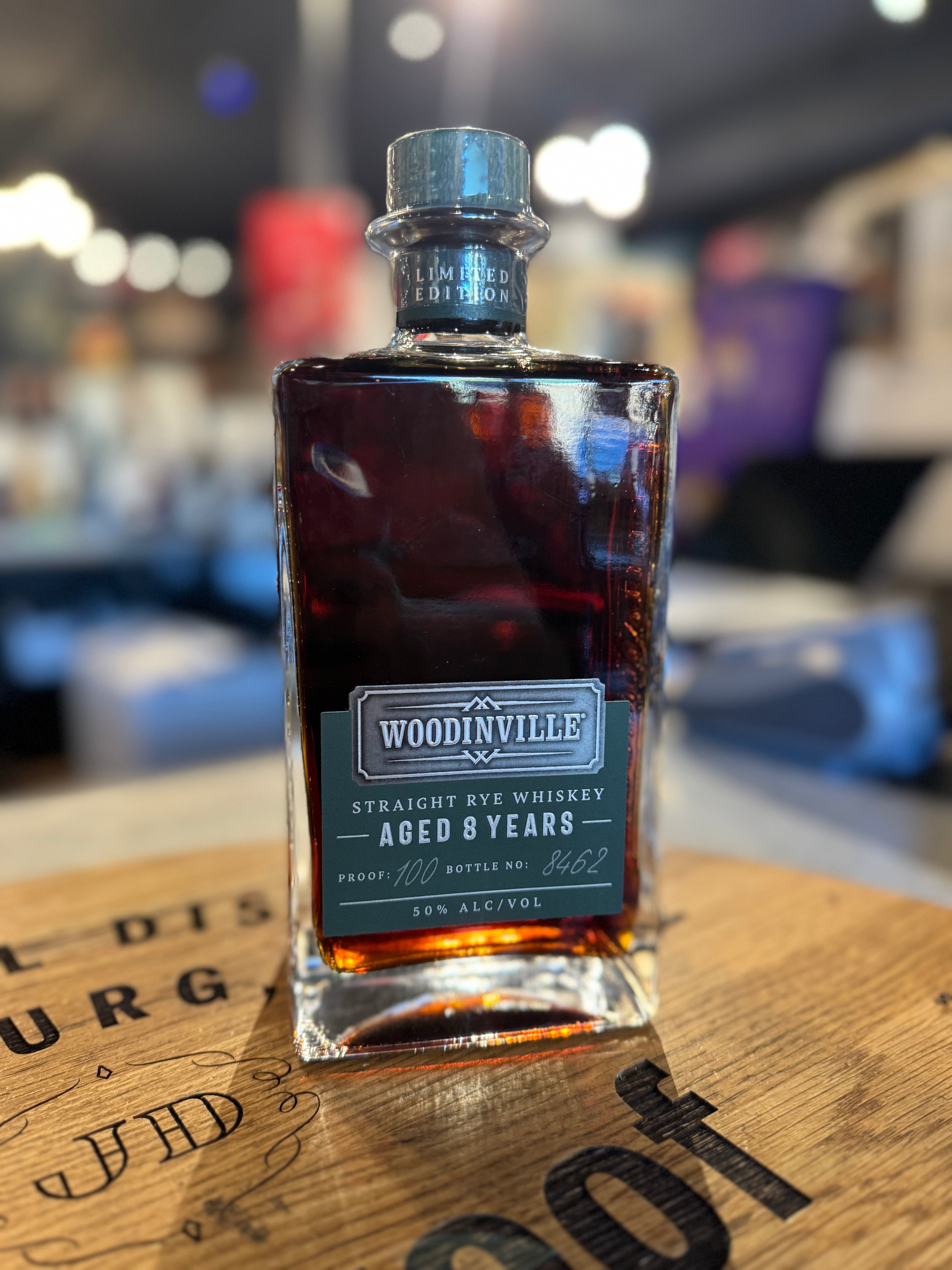 Woodinville Whiskey  Straight 100% Rye, Aged 8 Years 750mL
