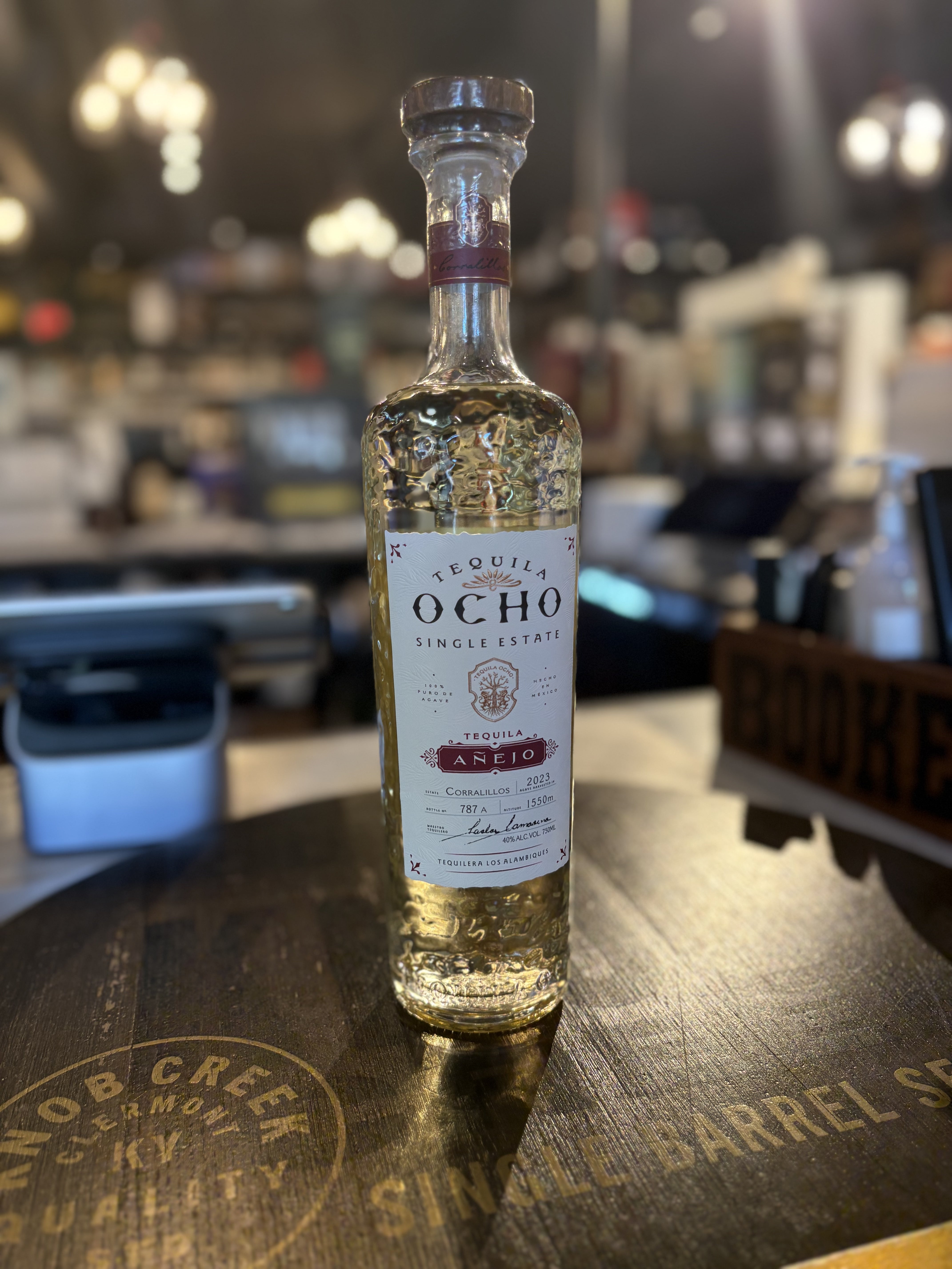 Tequila Ocho Single Estate Anejo 750 ml