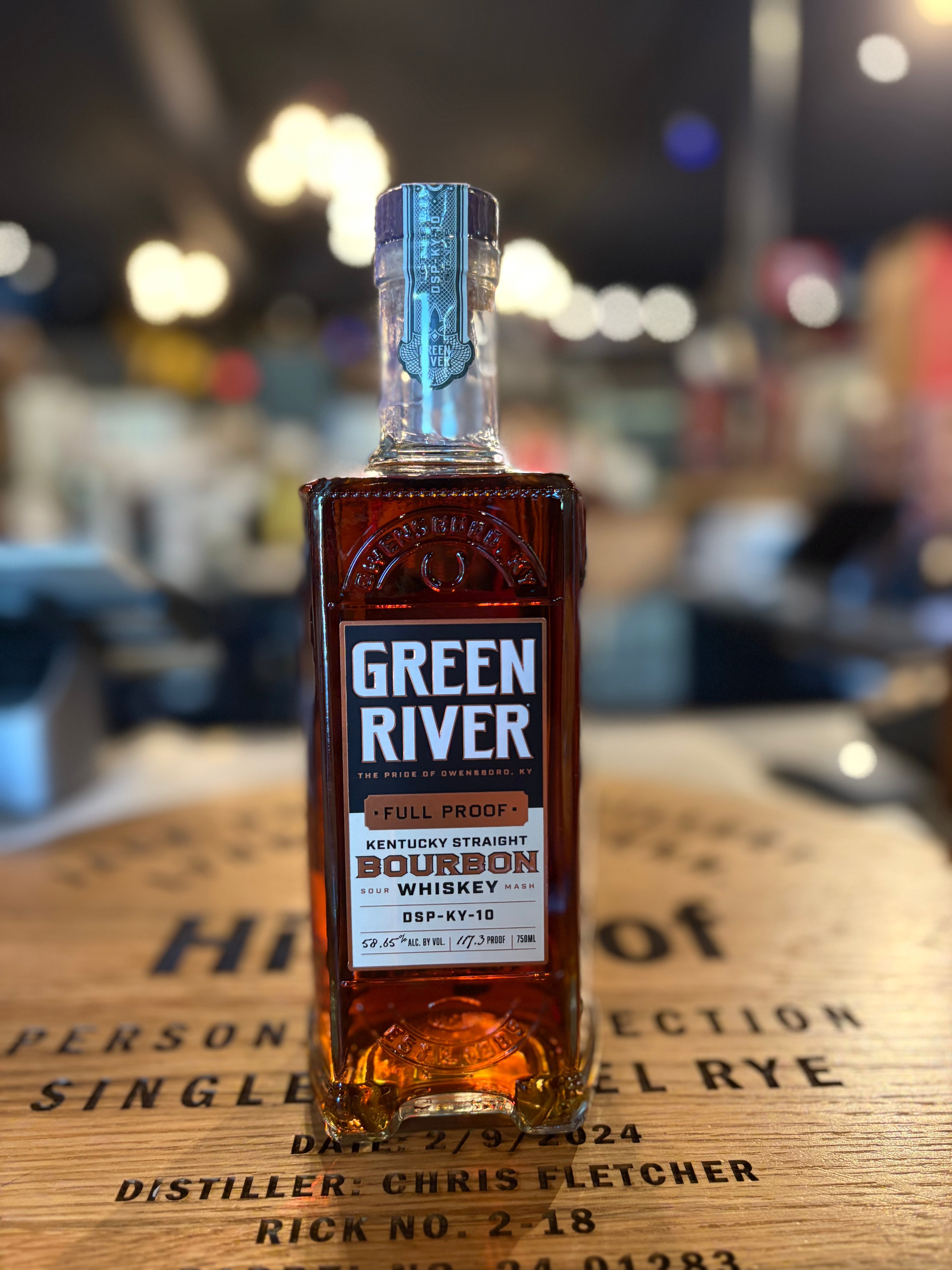 Green River Distilling Co. Full Proof Straight Bourbon Whiskey  117.3 PROOF