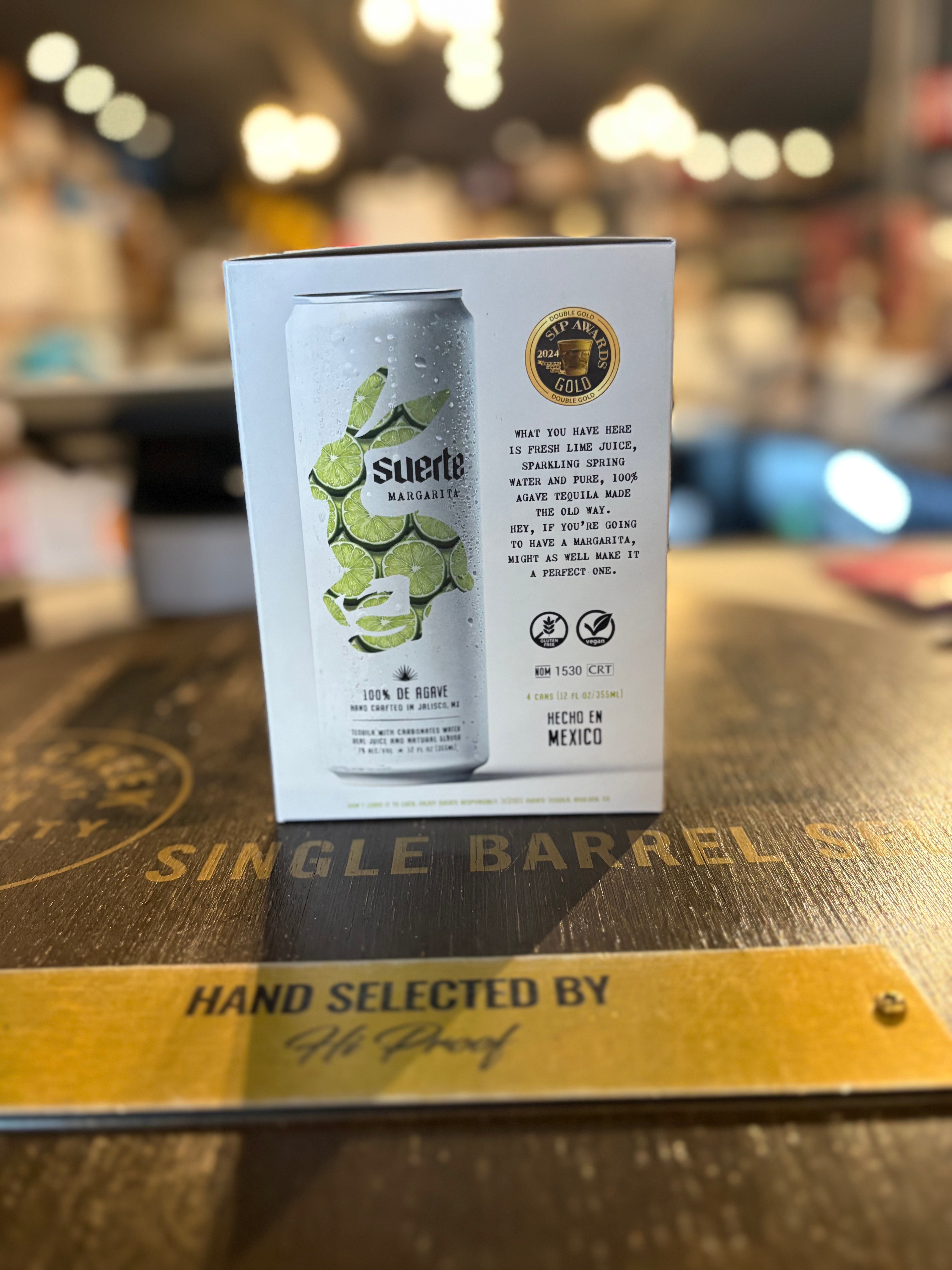 Suerte RTD Margarita  Can 12oz-4pk
