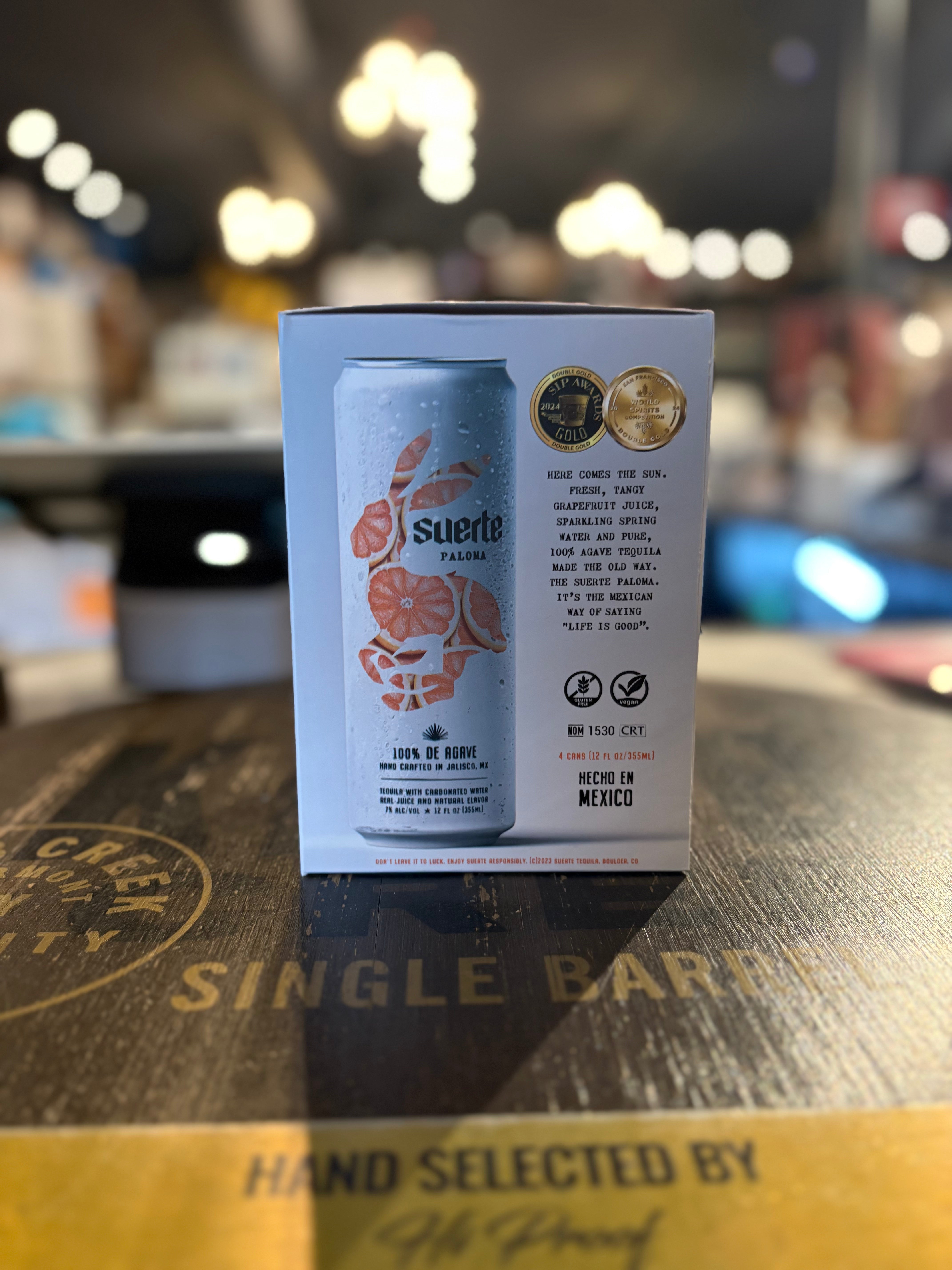 Suerte RTD PALOMA Can 12oz-4pk