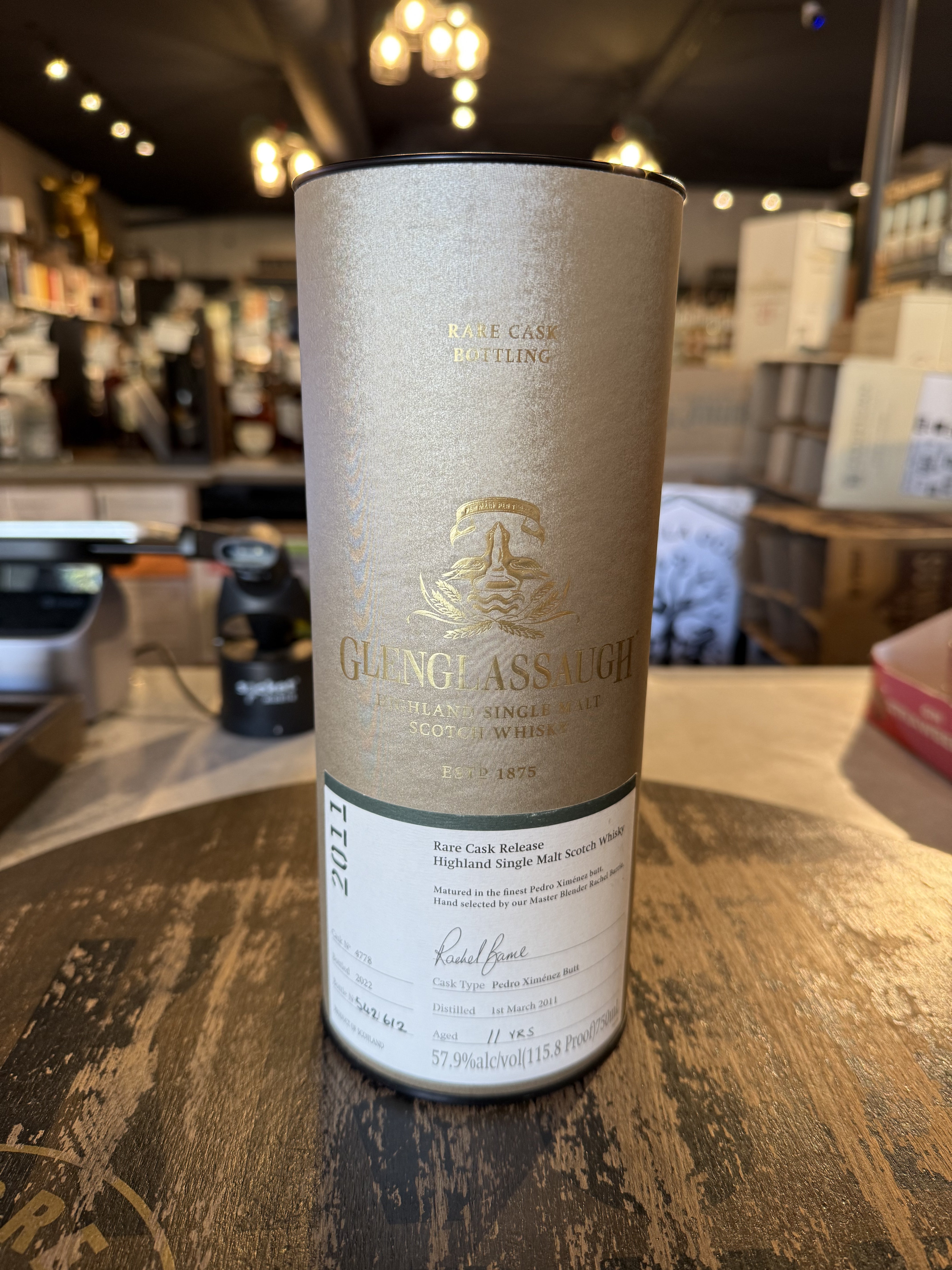 2011 Glenglassaugh 11 Year Old "Single Cask #4778" Pedro Ximenez Sherry Butt Highland Single Malt Whisky (700ml)