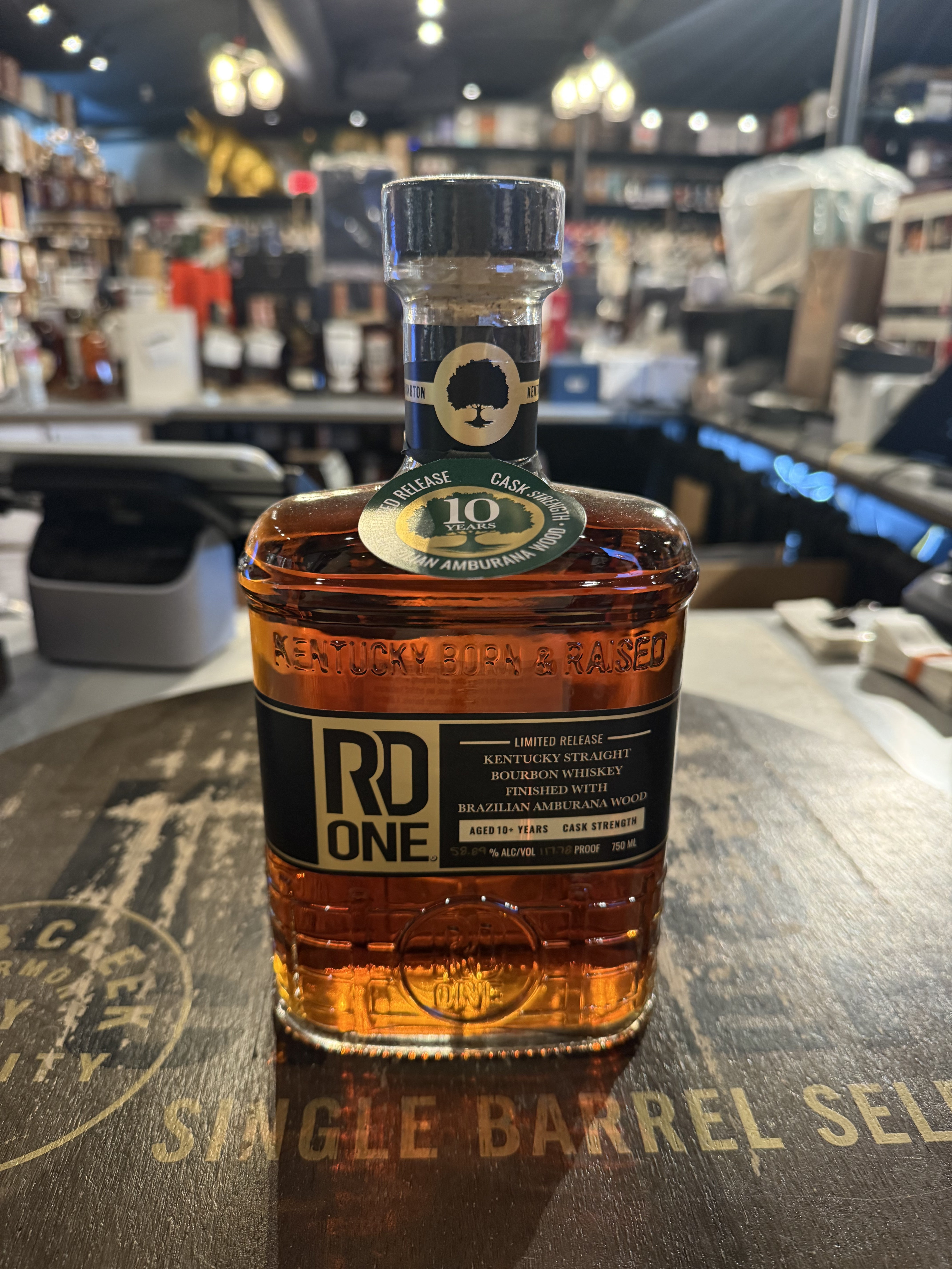 RD One Finished With Brazilian Amburana Wood 10 years Kentucky Straight Bourbon Whiskey 750ml