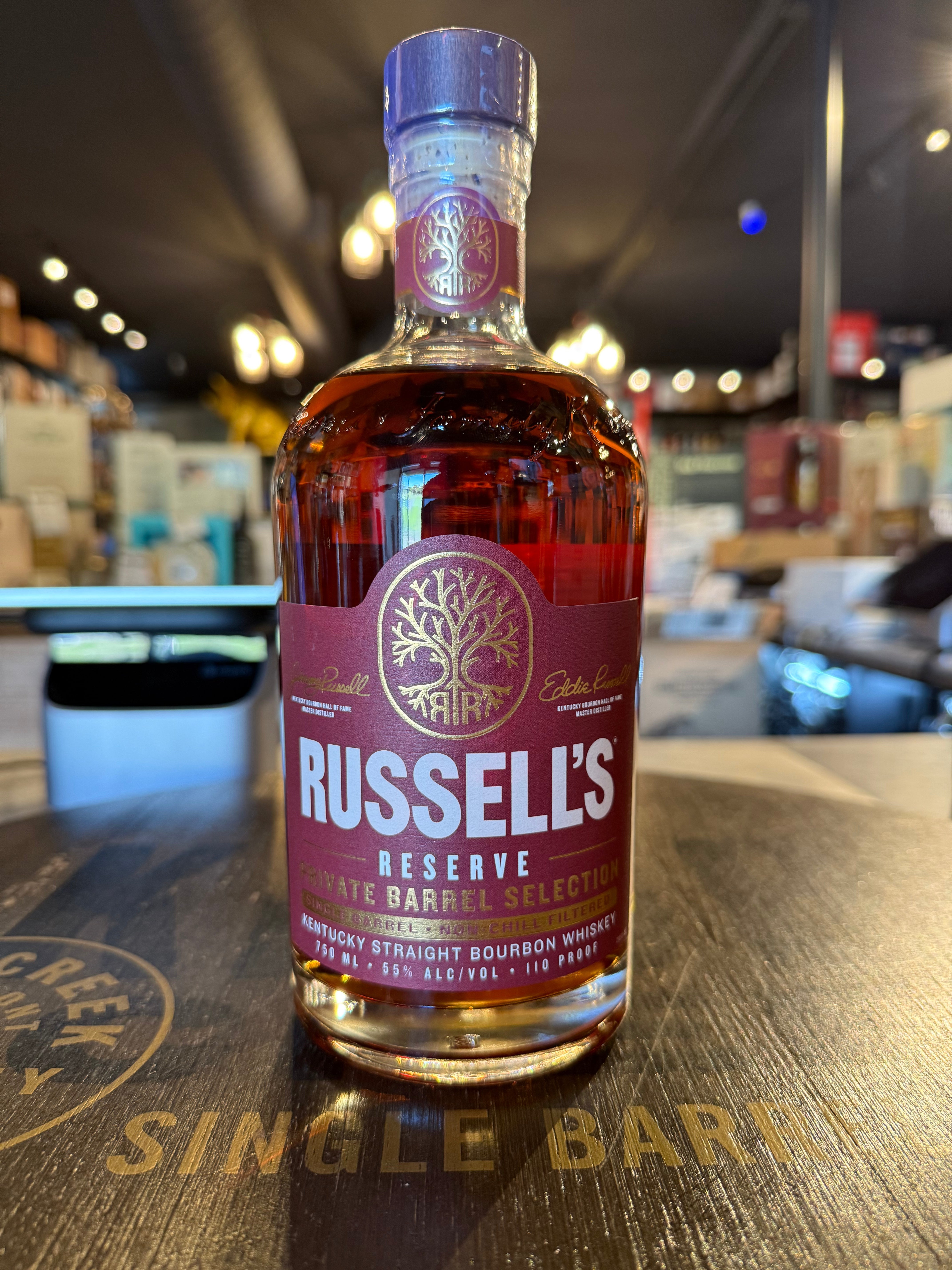 Russell’s Reserve Hi Proof store Pick Single Barrel  (TY-B) 9 YEARS