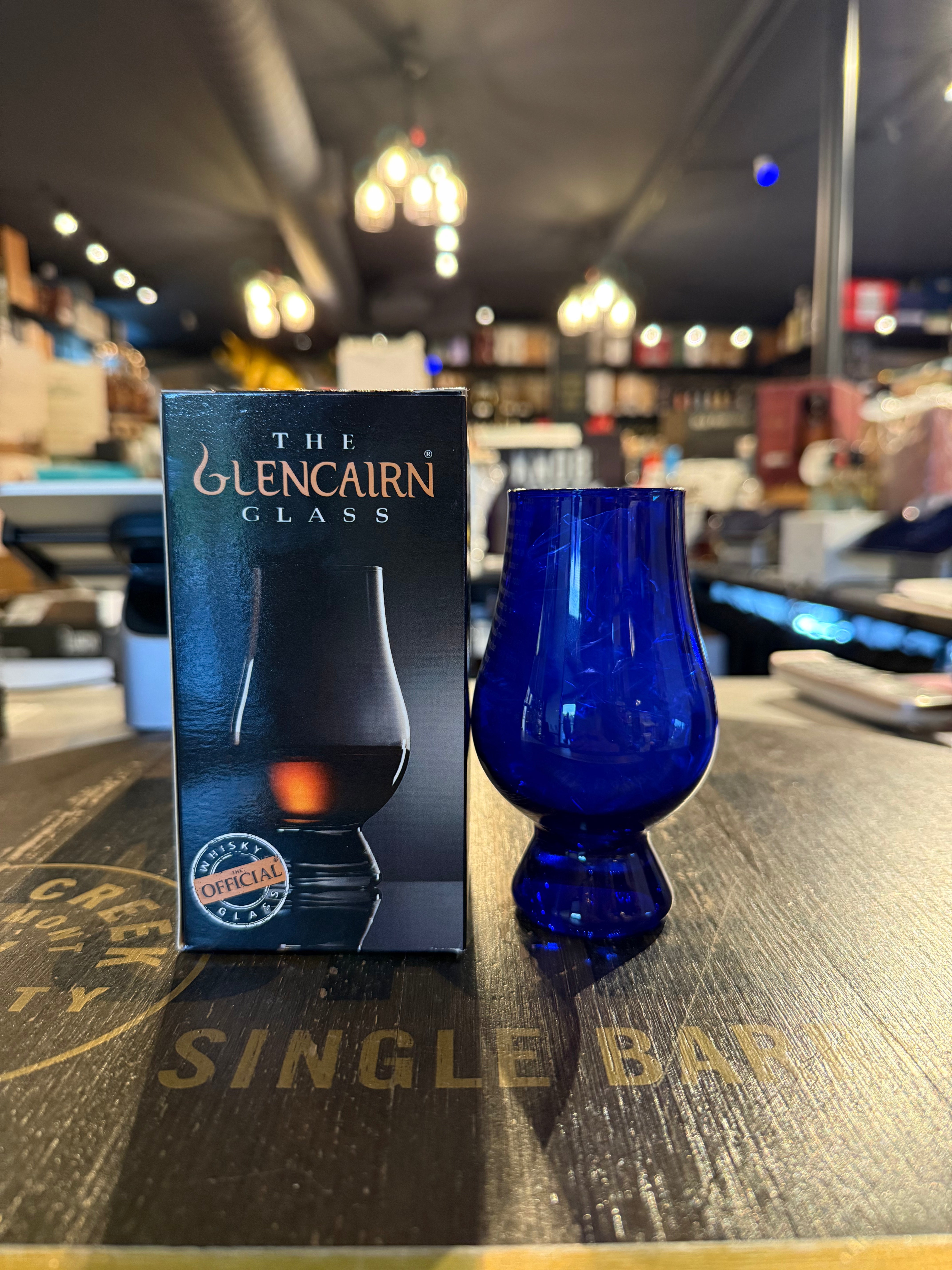 The Blue Glencairn glass