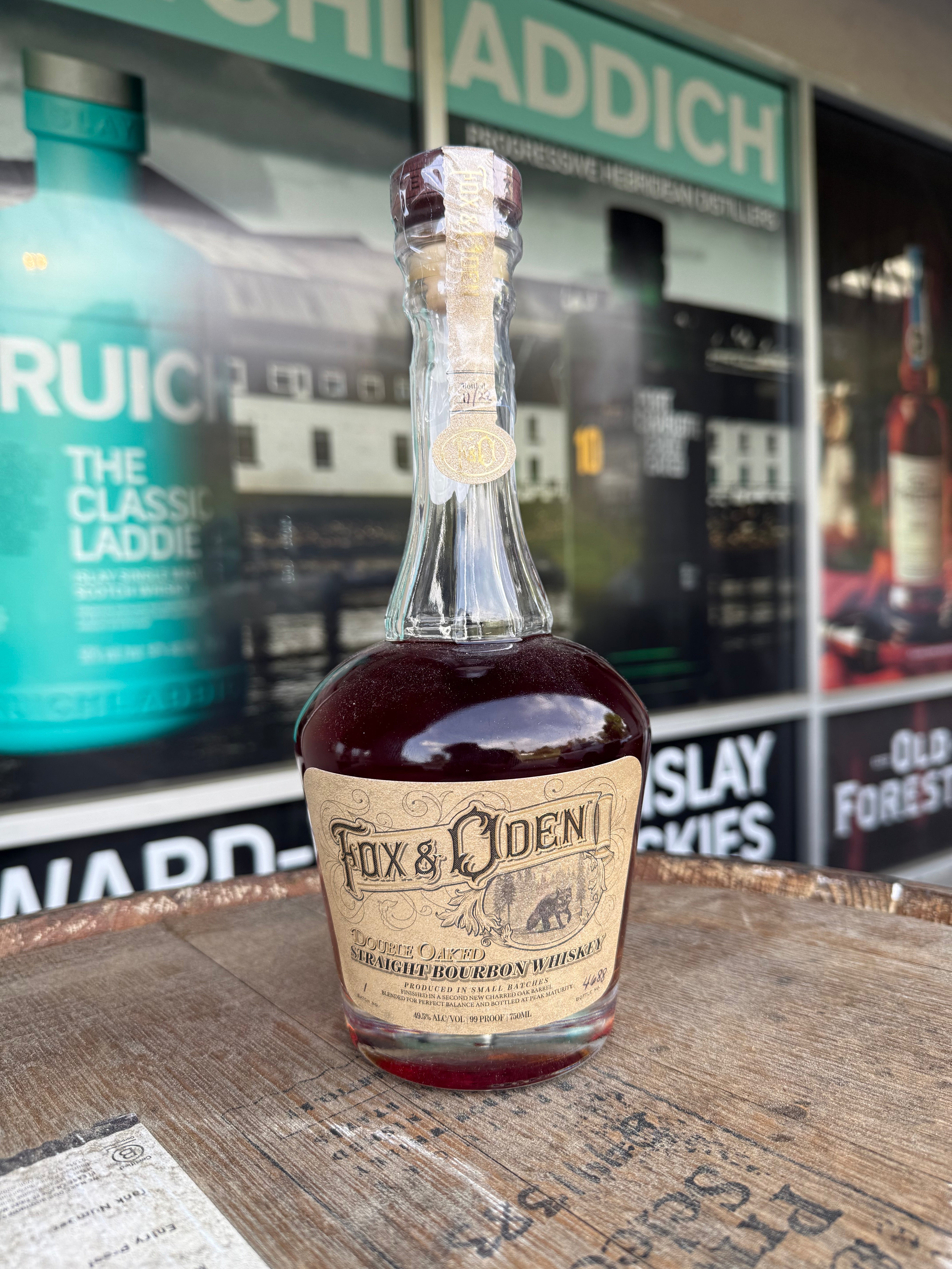 FOX & ODEN BOURBON STRAIGHT DOUBLE OAKED SMALL BATCH MICHIGAN 750ML