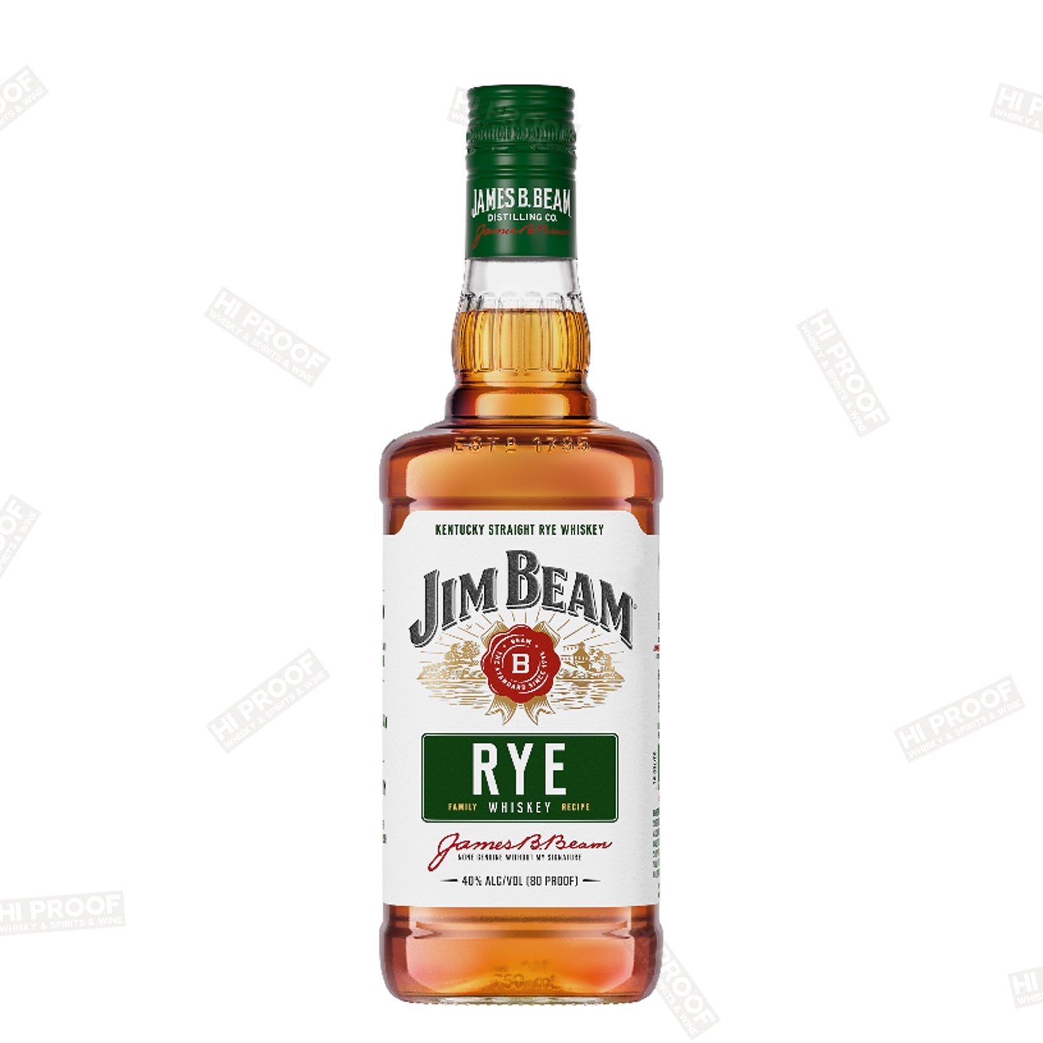 Jim Beam Rye Whiskey 80Proof 750ml