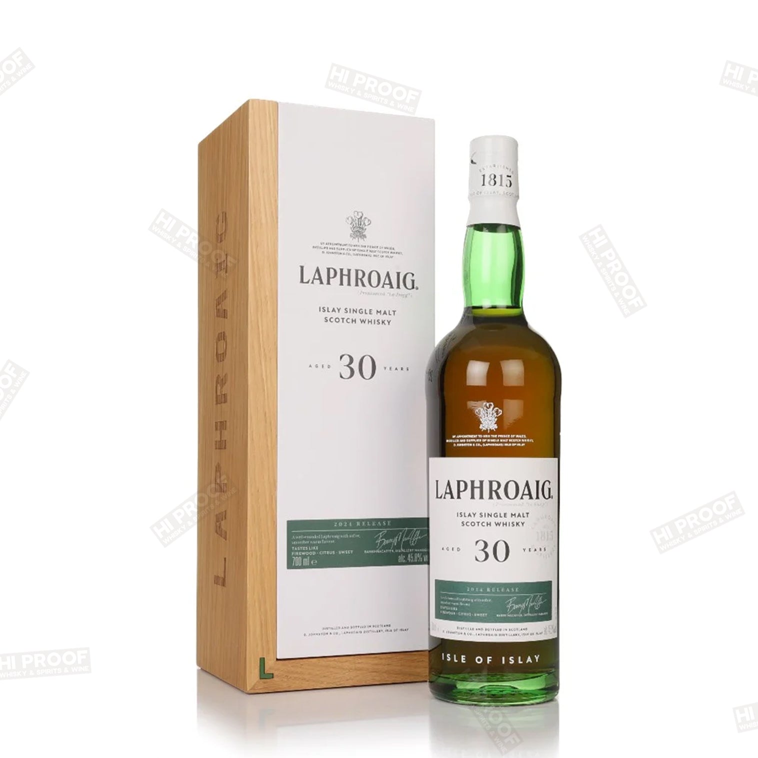 Laphroaig 30 Year Old Singla Malt Scotch Whisky 700ml 2024 release