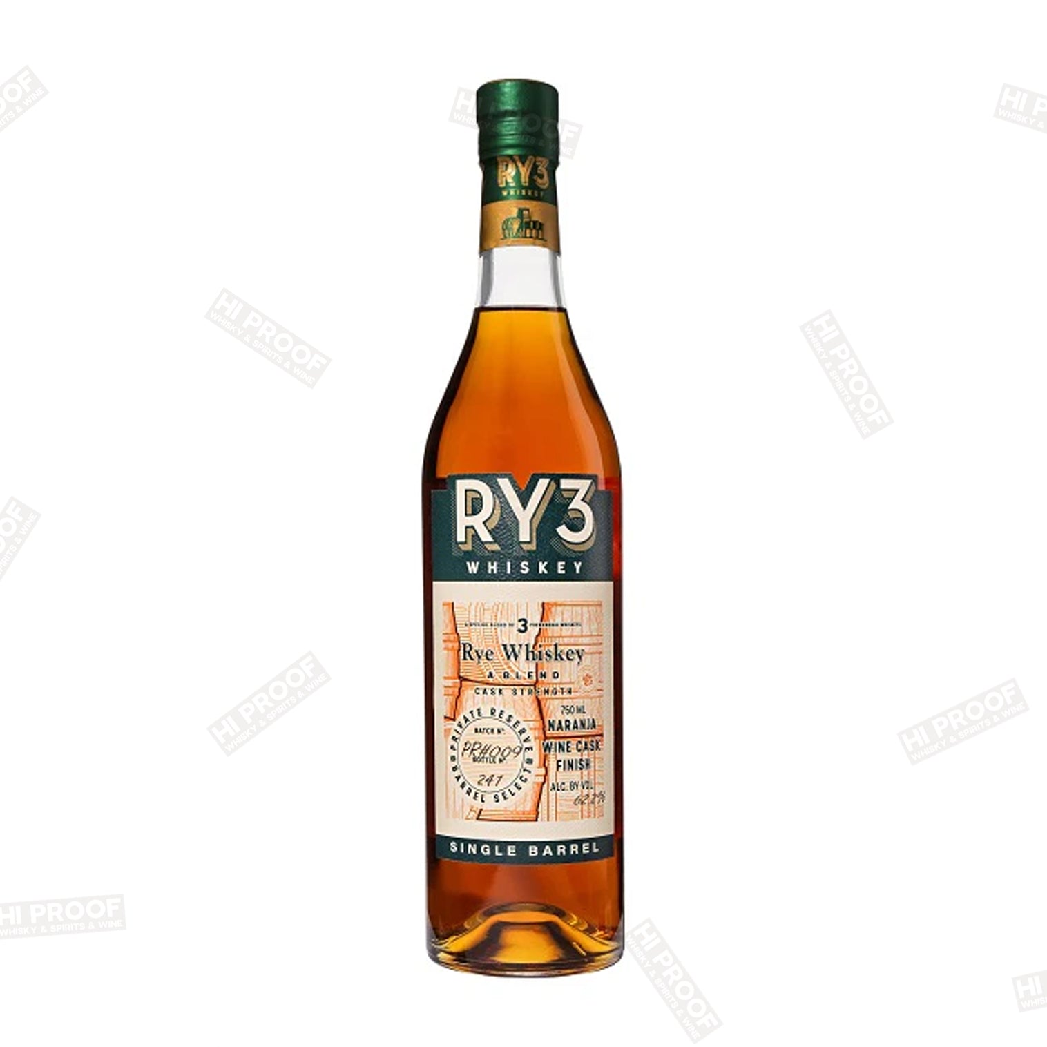 Ry3 Whiskey Naranja Wine Cask Finish 750ml