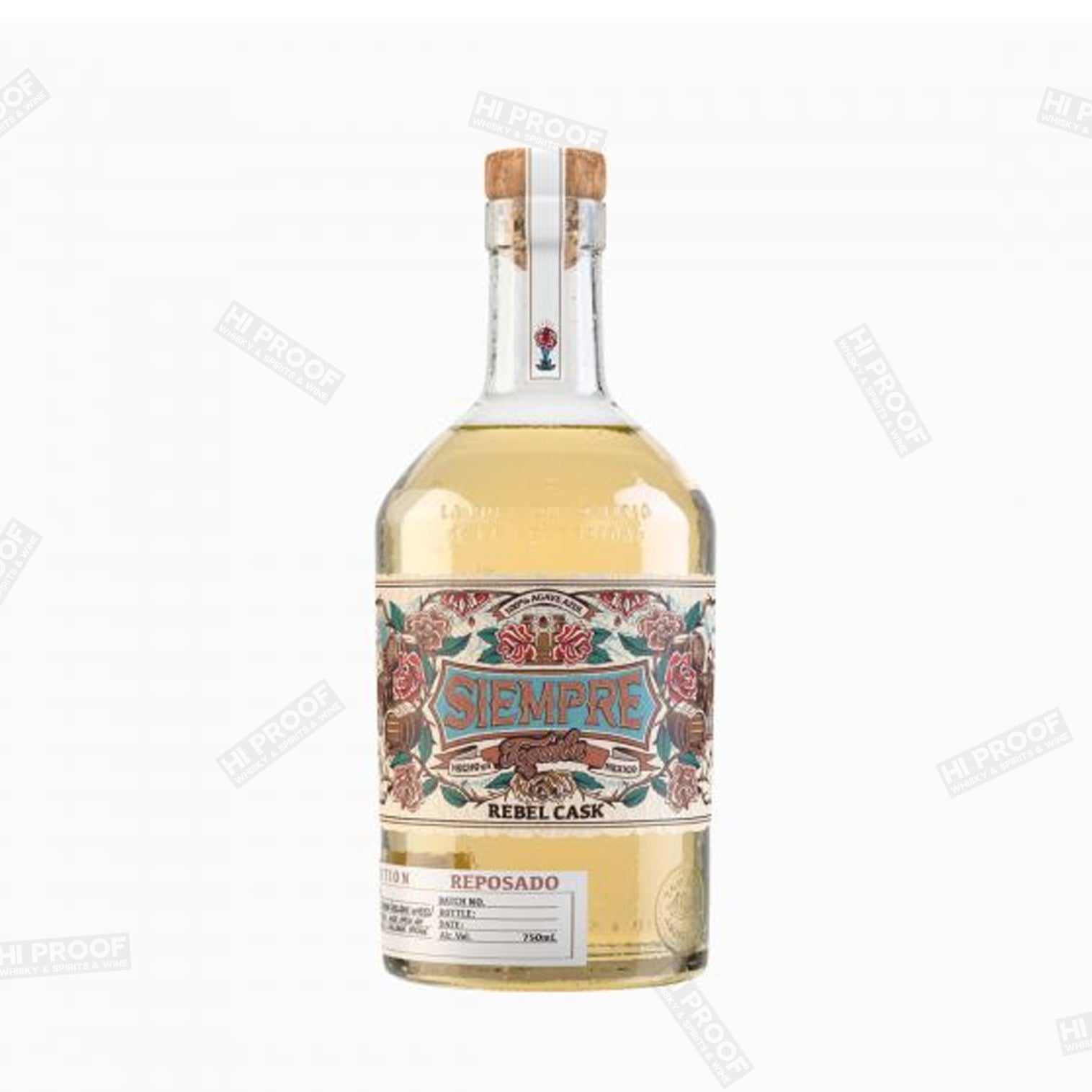 Siempre Tequila Rebel Cask  New American Oak Single Barrel 750ml