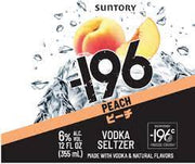 196 Vodka Cocktail Seltzer Peach  4/Pk 355ml