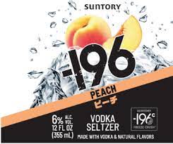 196 Vodka Cocktail Seltzer Peach  4/Pk 355ml