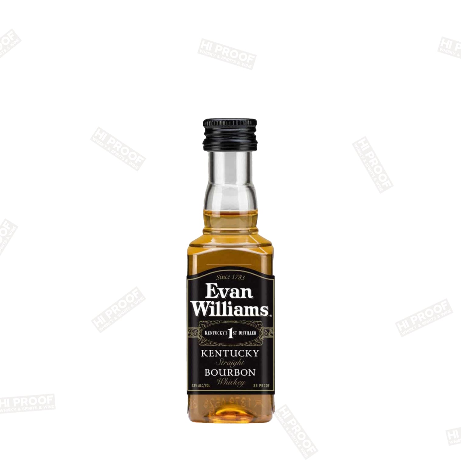 Evan Willams Black 50ml - Hi Proof - Evan williams