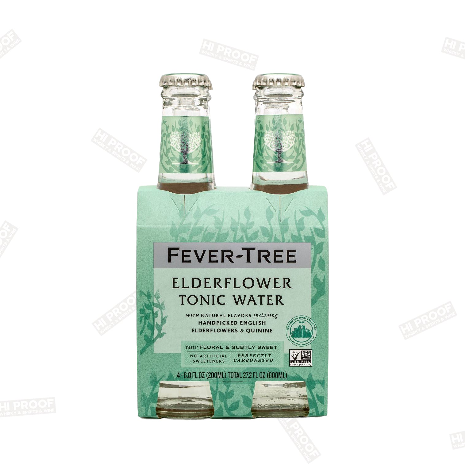 Fever-Tree Elderflower Tonic Water Bottles 200ml - 4pk - Hi Proof - Fever Tree