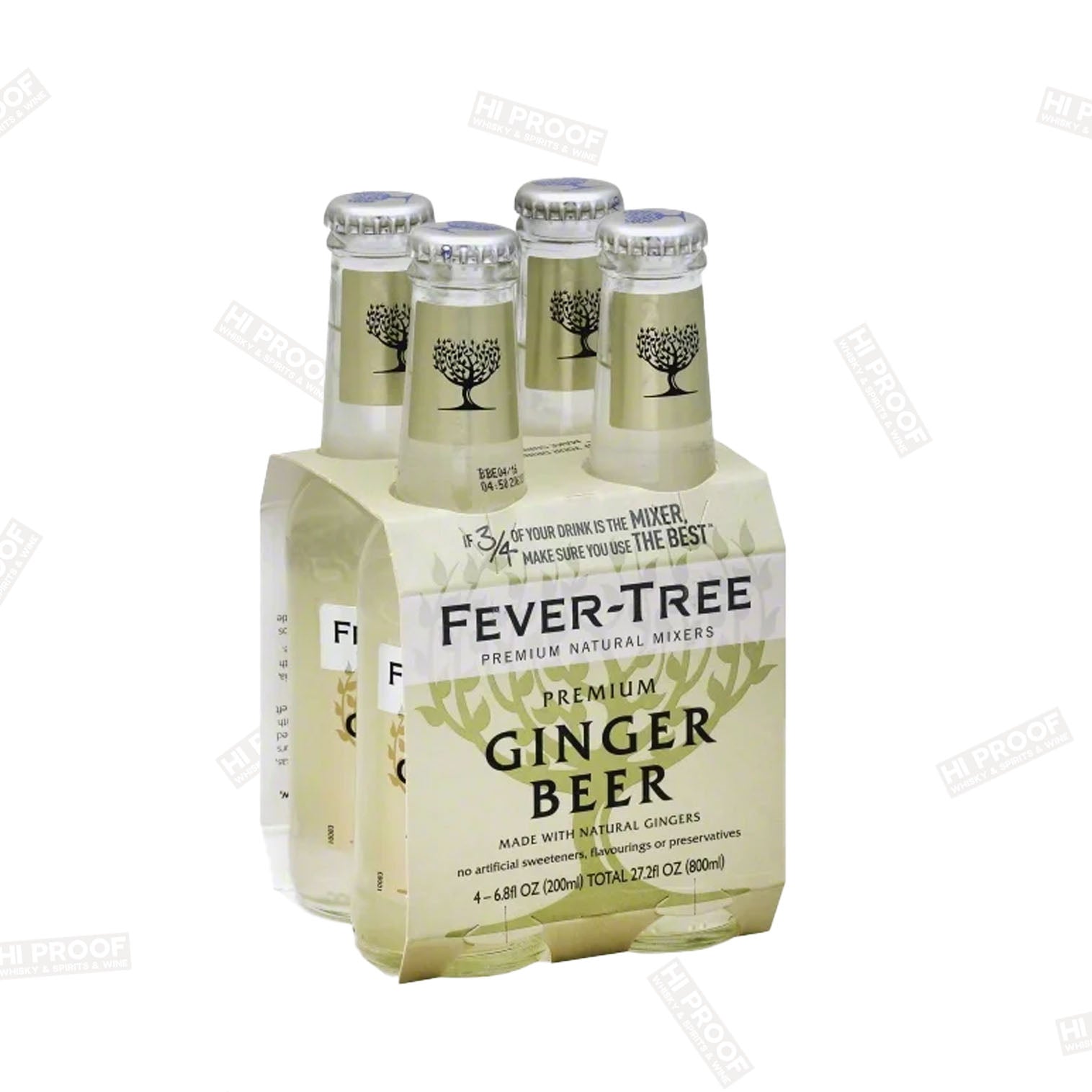 Fever-Tree Premium Ginger Beer Bottles - 4pk/6.8 fl oz - Hi Proof - Fever Tree