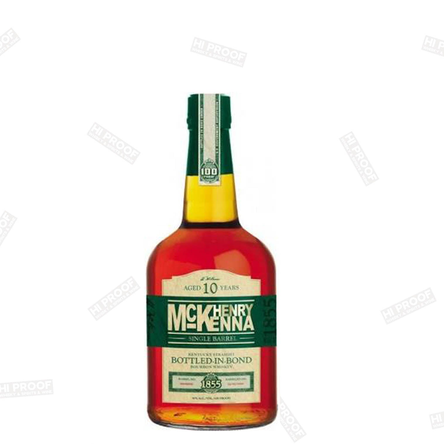 Henry McKenna Aged 10years Single Barrel 100Proof - Hi Proof - Henry Mckenna