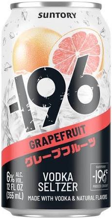 Suntory -196 Vodka Cocktail Seltzer Grapefruit  4/Pk 355ml